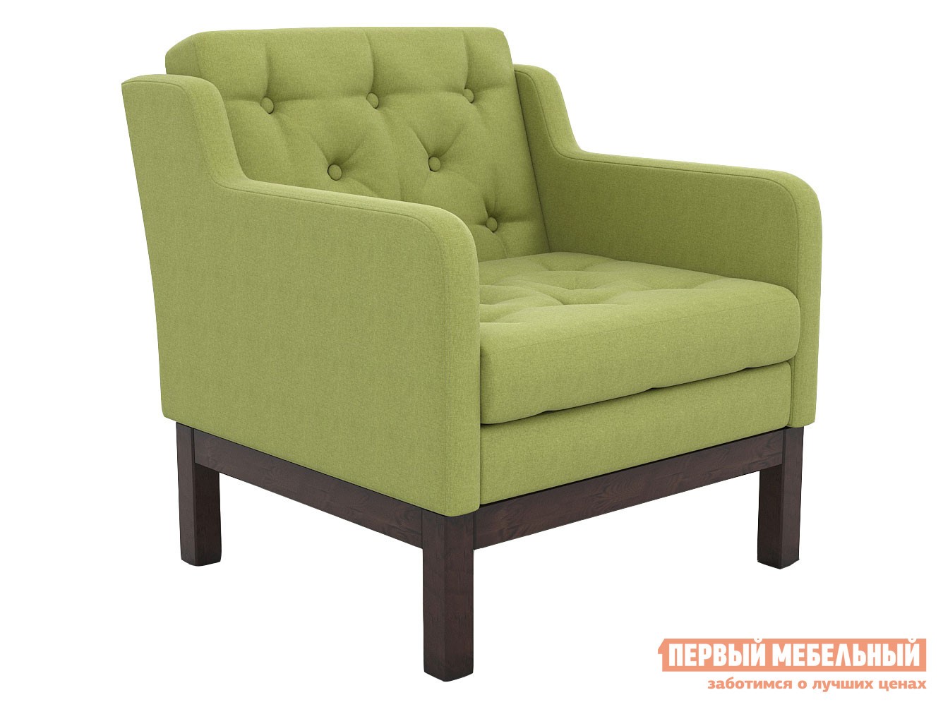 Кресло  Айверс Венге / Оливковый, рогожка