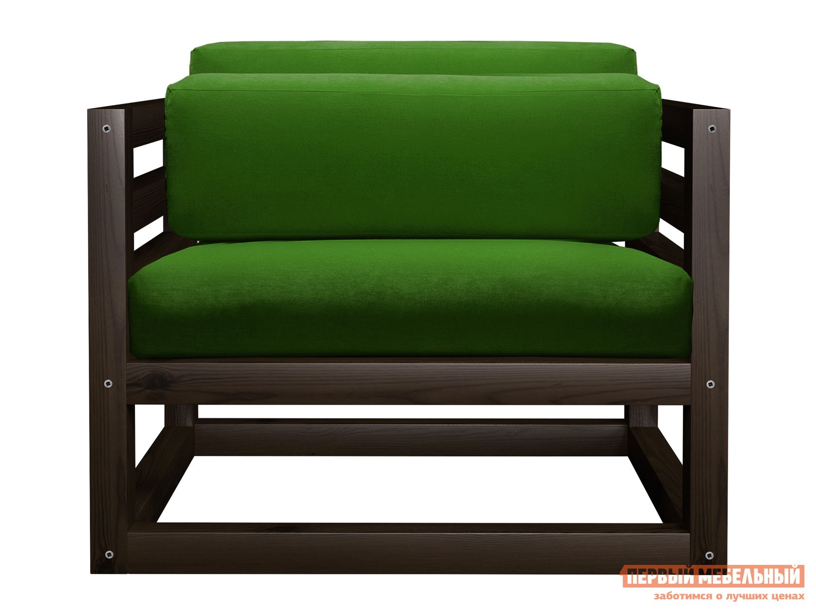 Кресло  Магнус Венге, Зеленый, вельвет