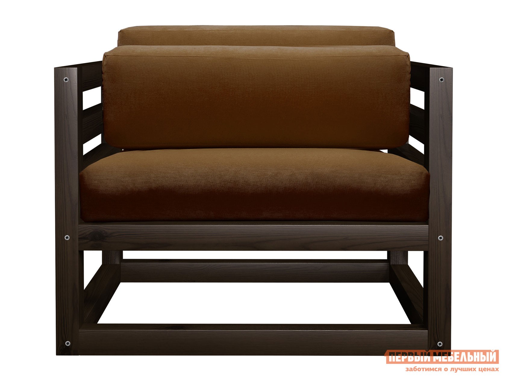 Кресло  Магнус Венге, Коричневый, вельвет