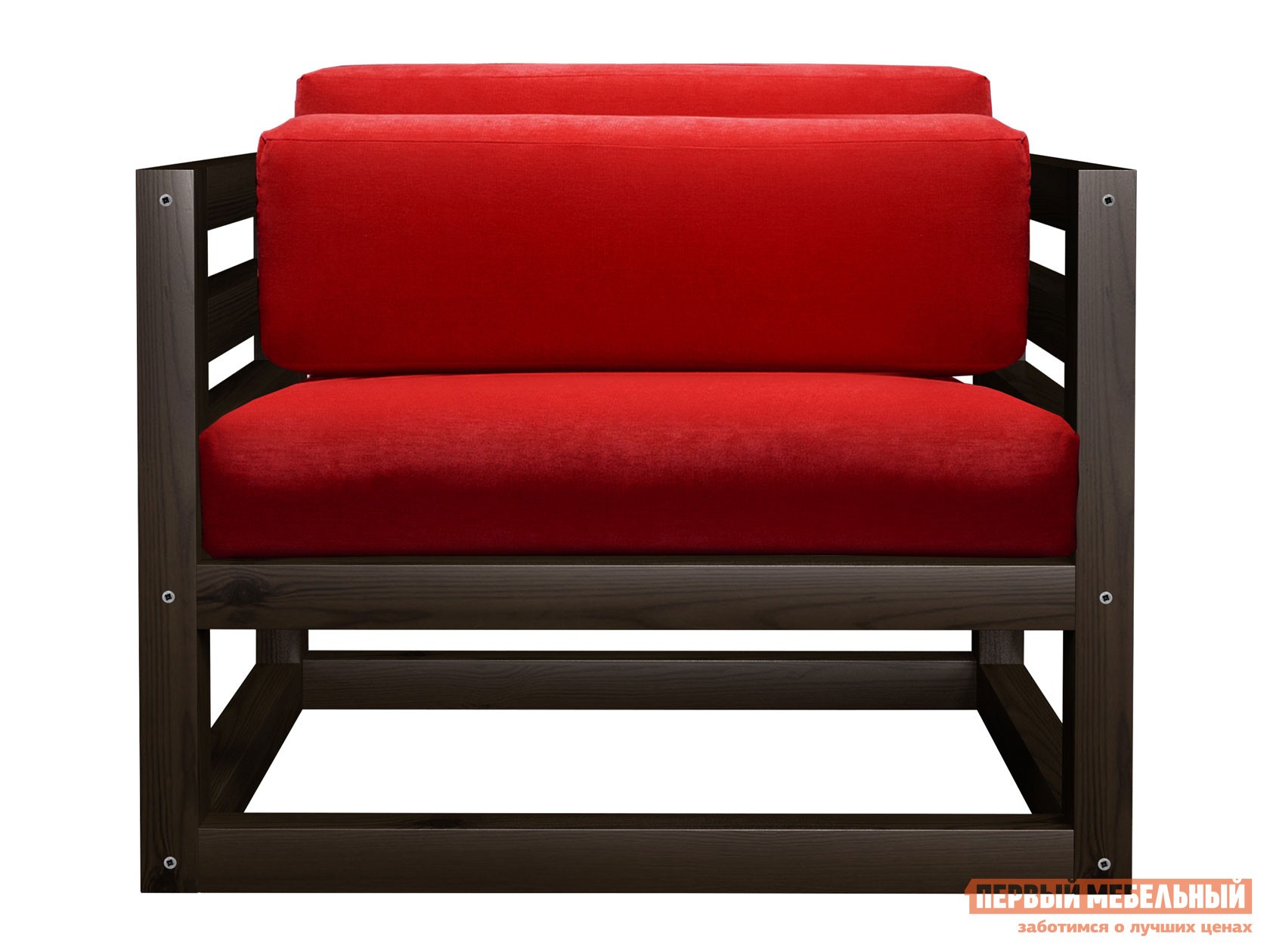 Кресло  Магнус Венге, Красный, вельвет