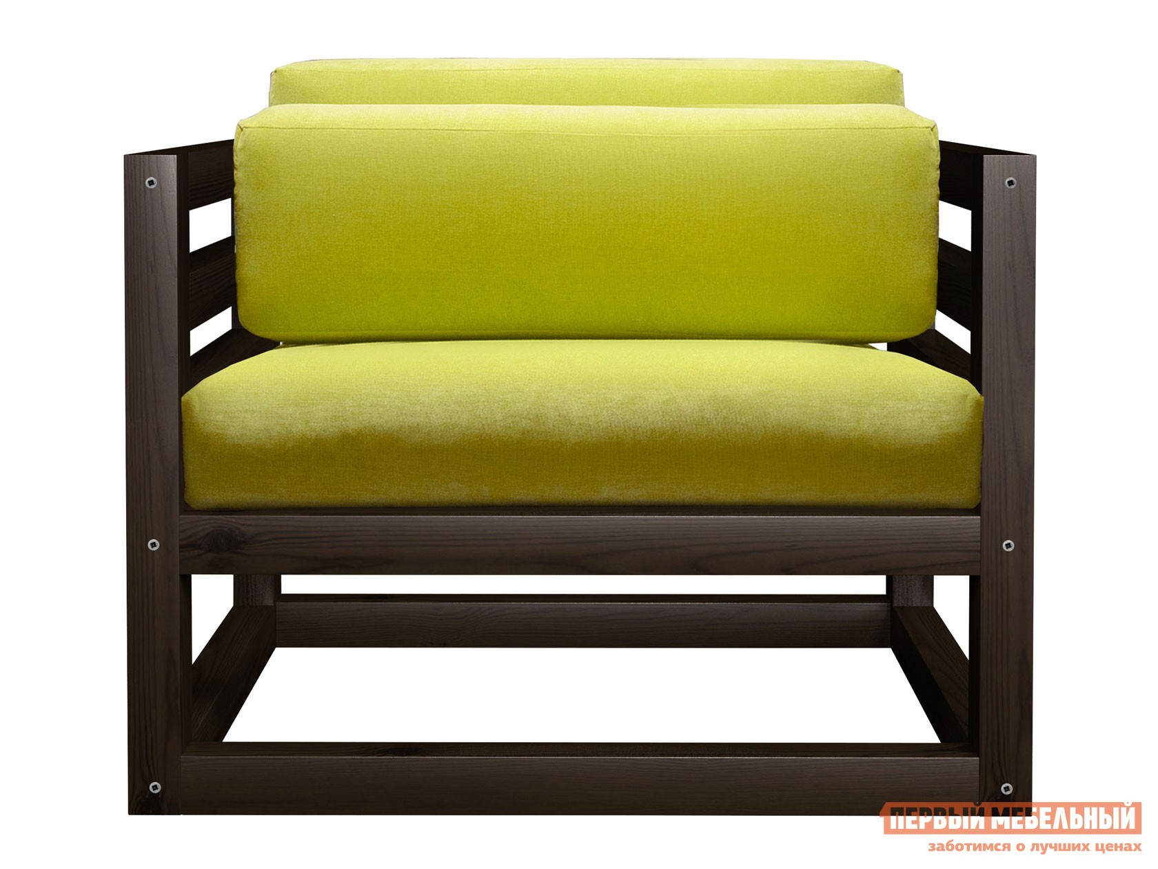 Кресло  Магнус Венге, Лимонный, вельвет