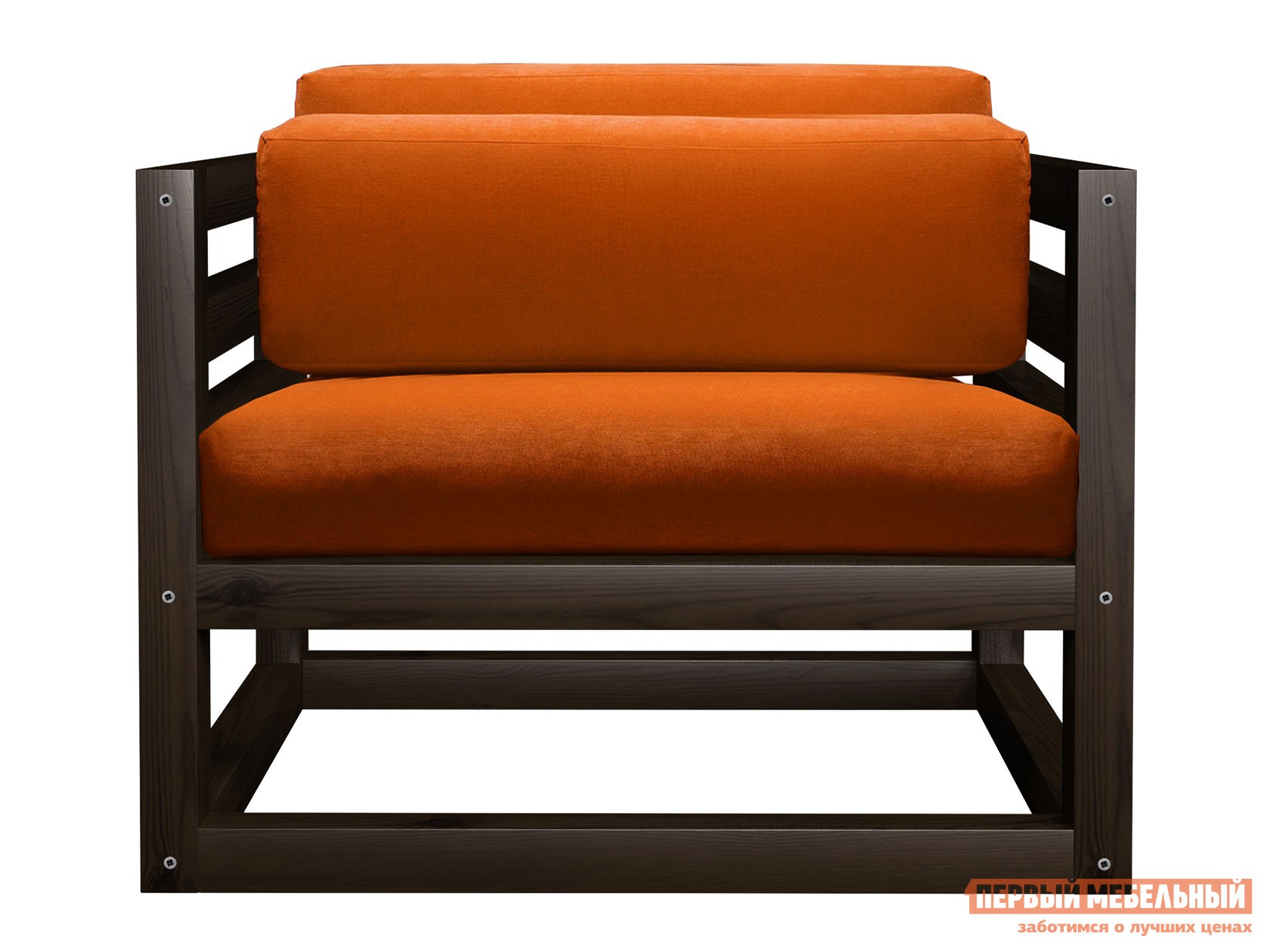 Кресло  Магнус Венге, Оранжевый, вельвет