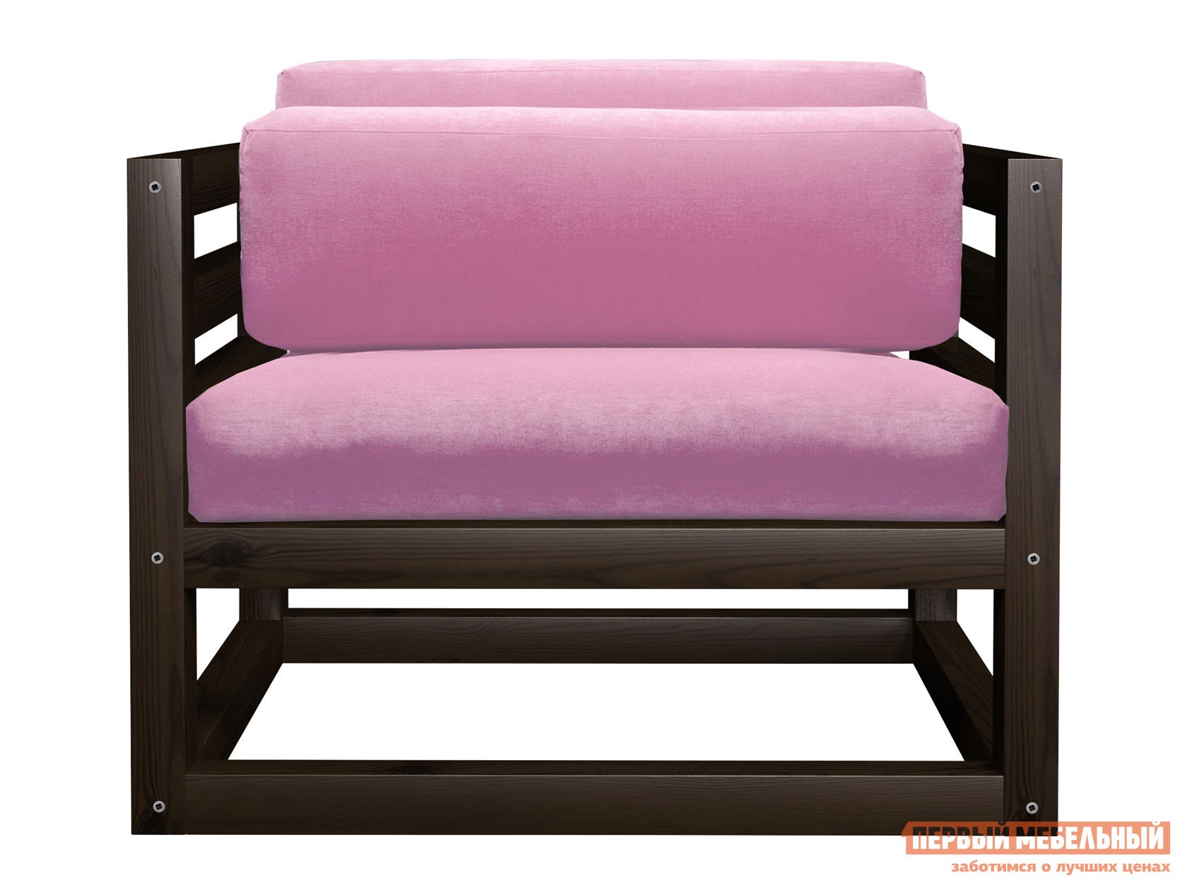 Кресло  Магнус Венге, Розовый, вельвет