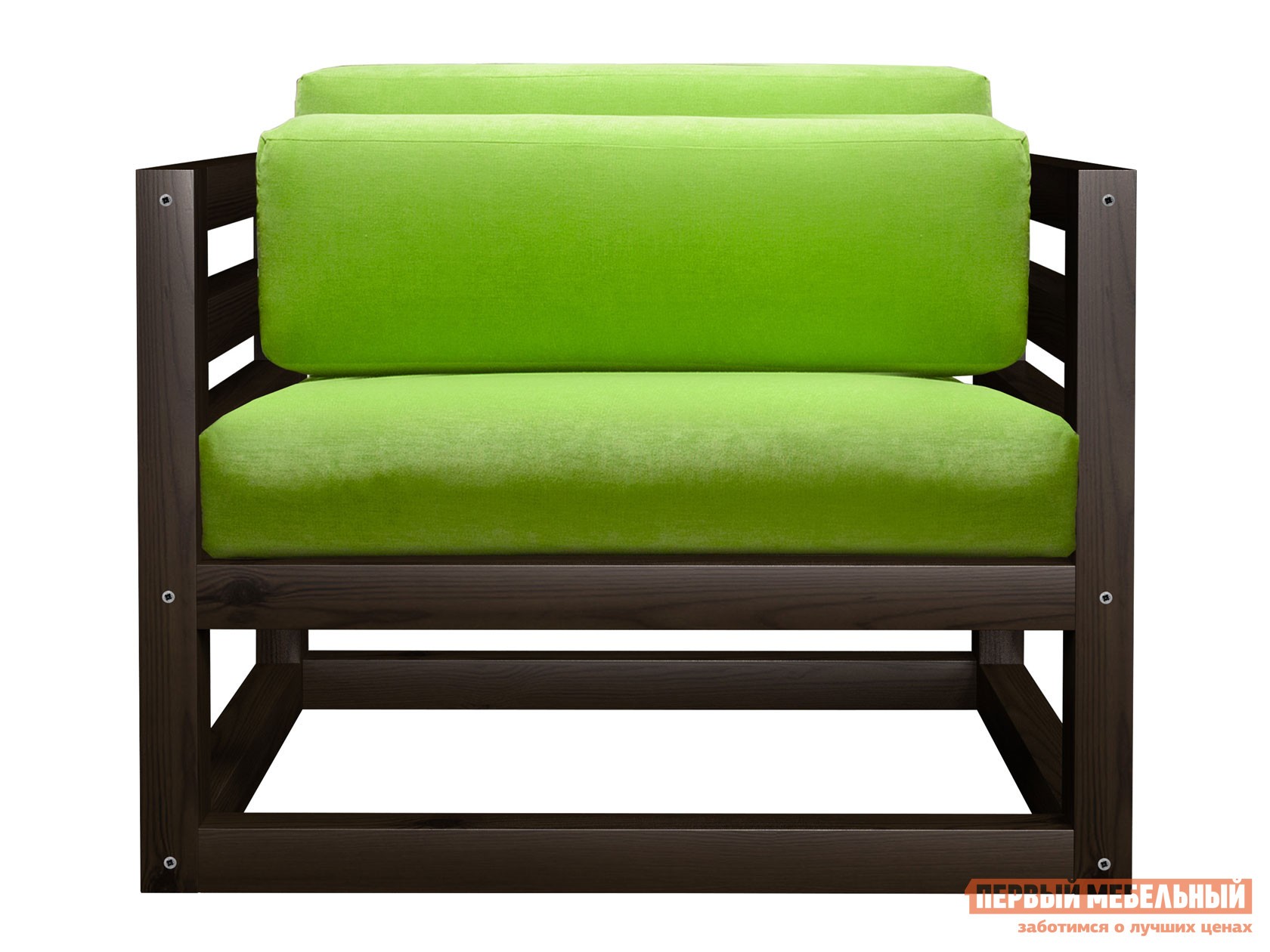 Кресло  Магнус Венге, Салатовый, вельвет