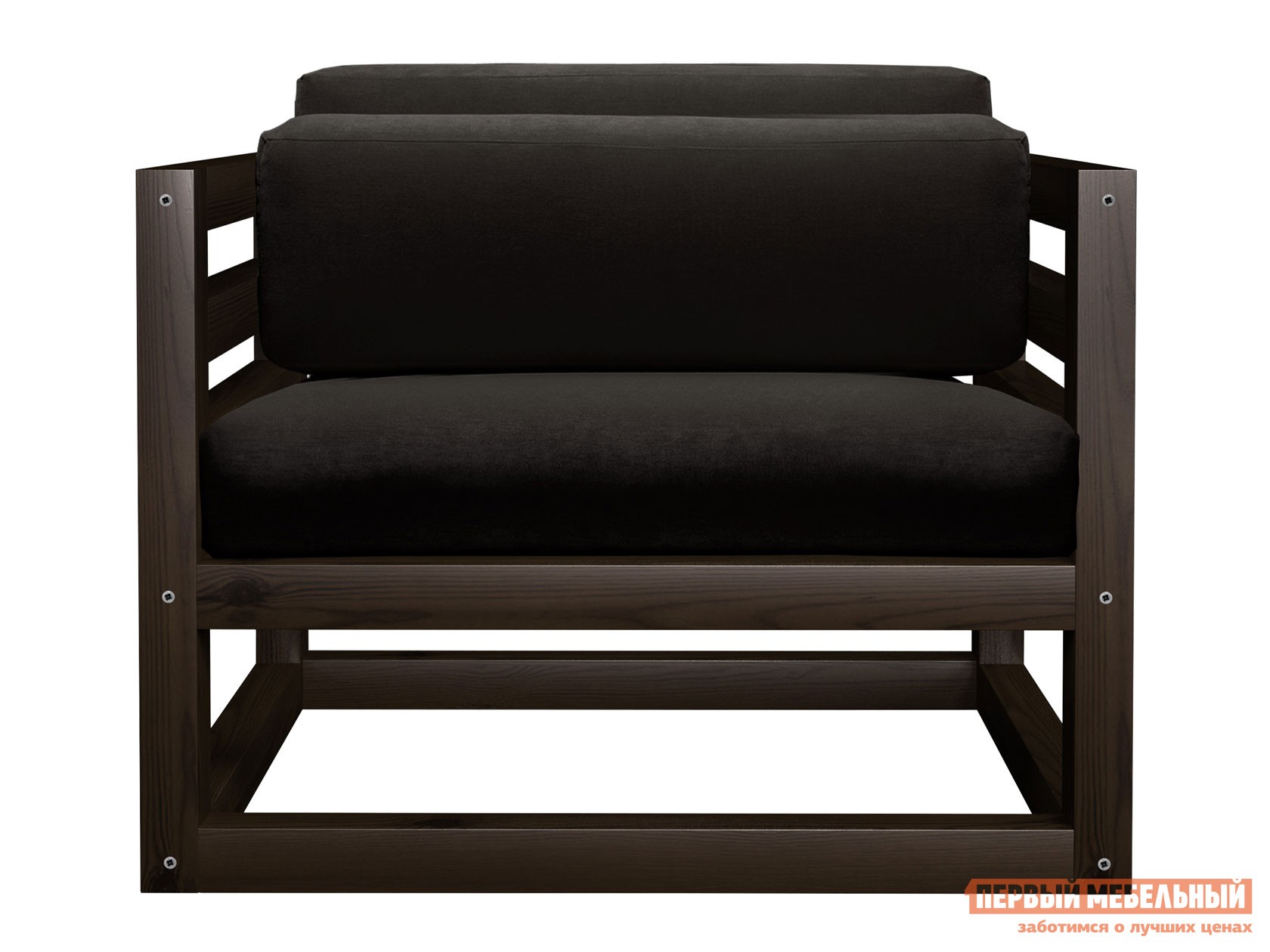 Кресло  Магнус Венге, Черный, вельвет