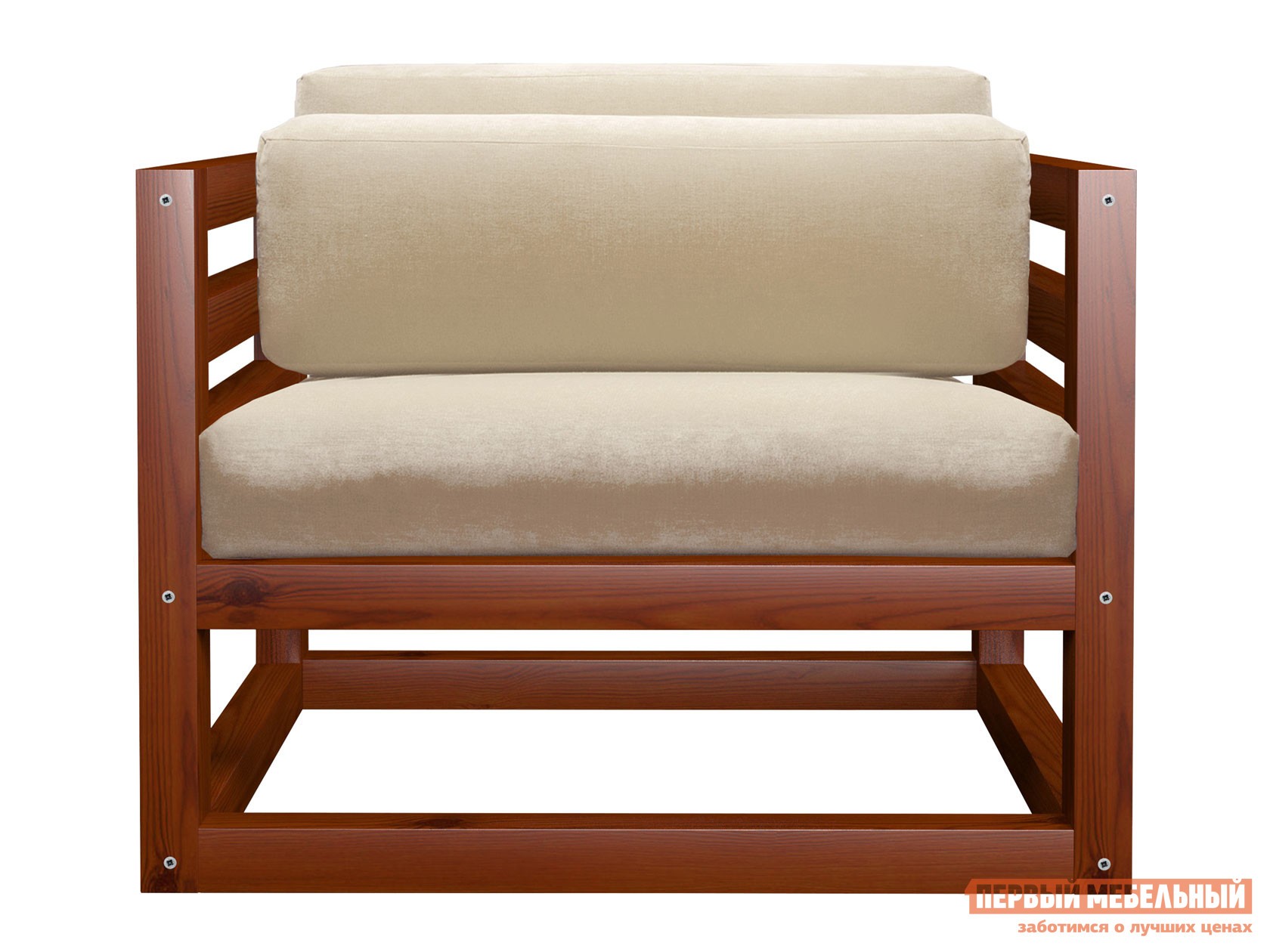 Кресло  Магнус Вишня, Белый, вельвет