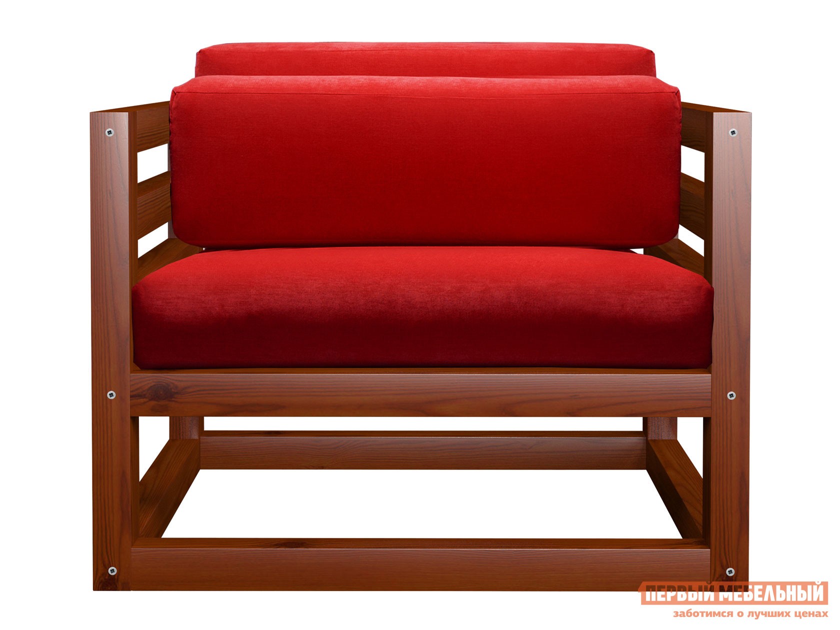 Кресло  Магнус Вишня, Красный, вельвет