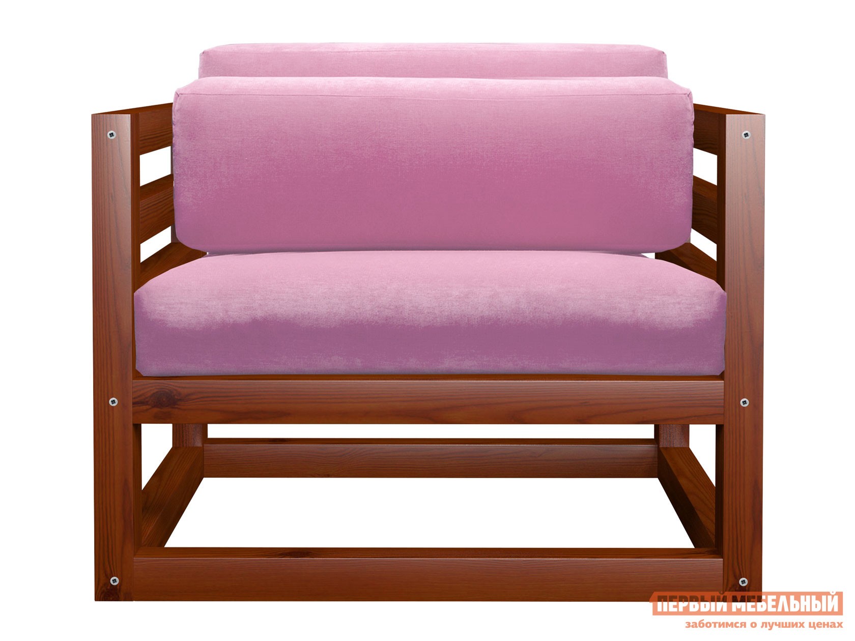 Кресло  Магнус Вишня, Розовый, вельвет