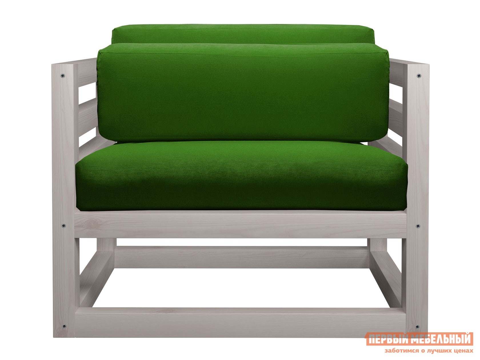 Кресло  Магнус Дуб беленый, Зеленый, вельвет