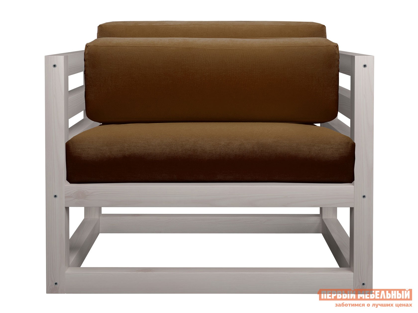 Кресло  Магнус Дуб беленый, Коричневый, вельвет