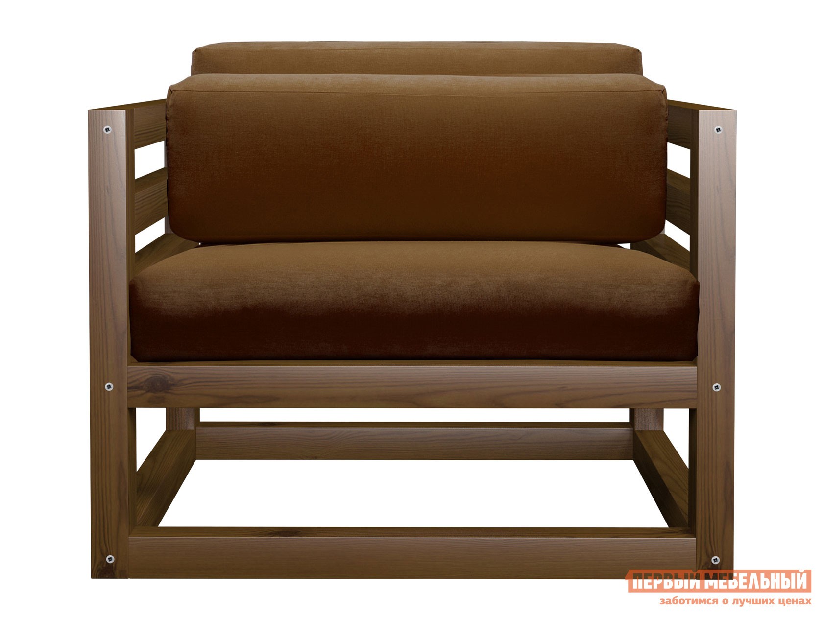 Кресло  Магнус Орех, Коричневый, вельвет