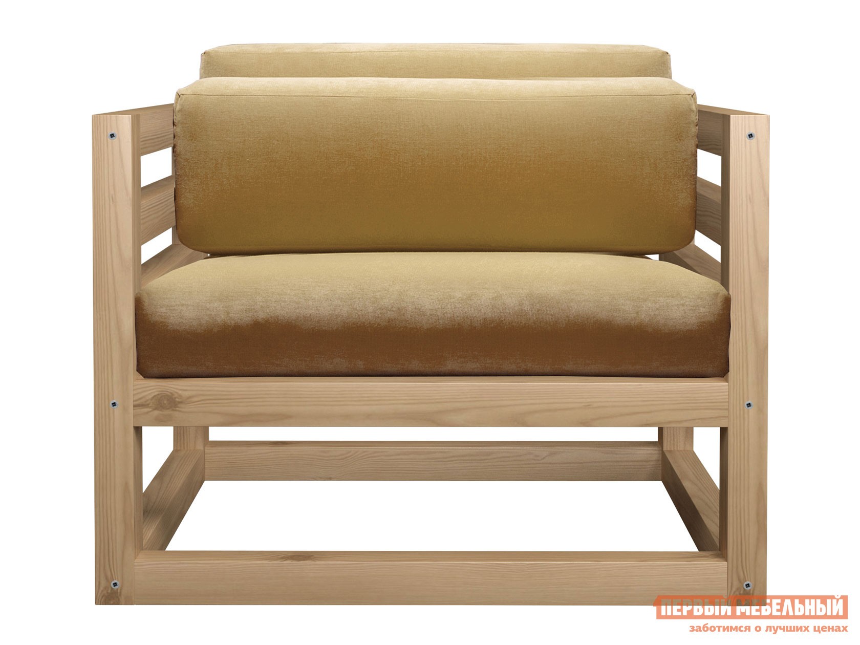 Кресло  Магнус Сосна натуральная, Бежевый, вельвет