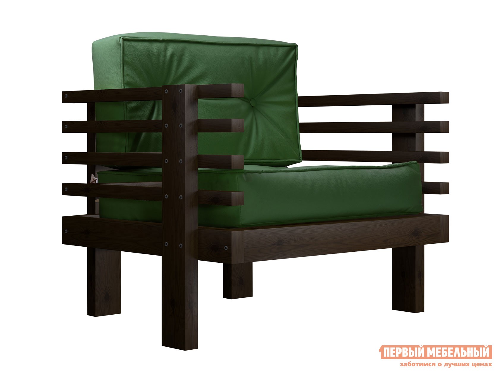 Кресло  Стоун Венге, Зеленый, экокожа