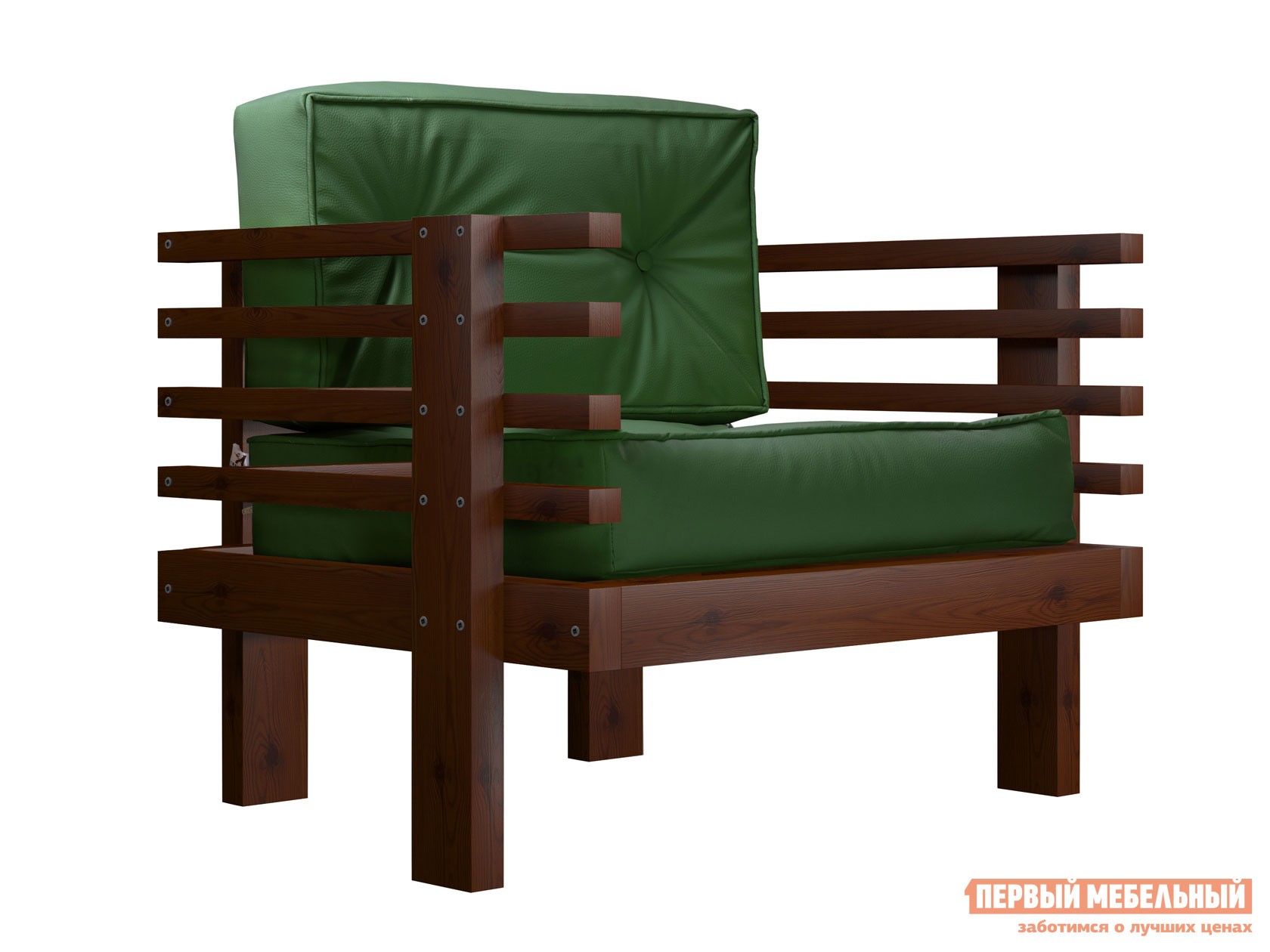 Кресло  Стоун Вишня, Зеленый, экокожа