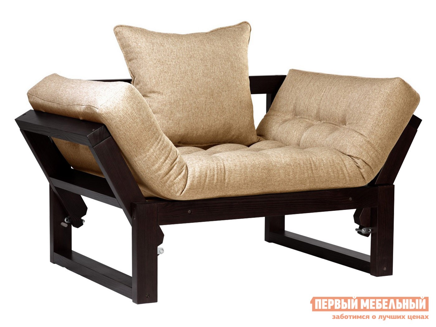 Кресло  Амбер Венге, Бежевый, рогожка