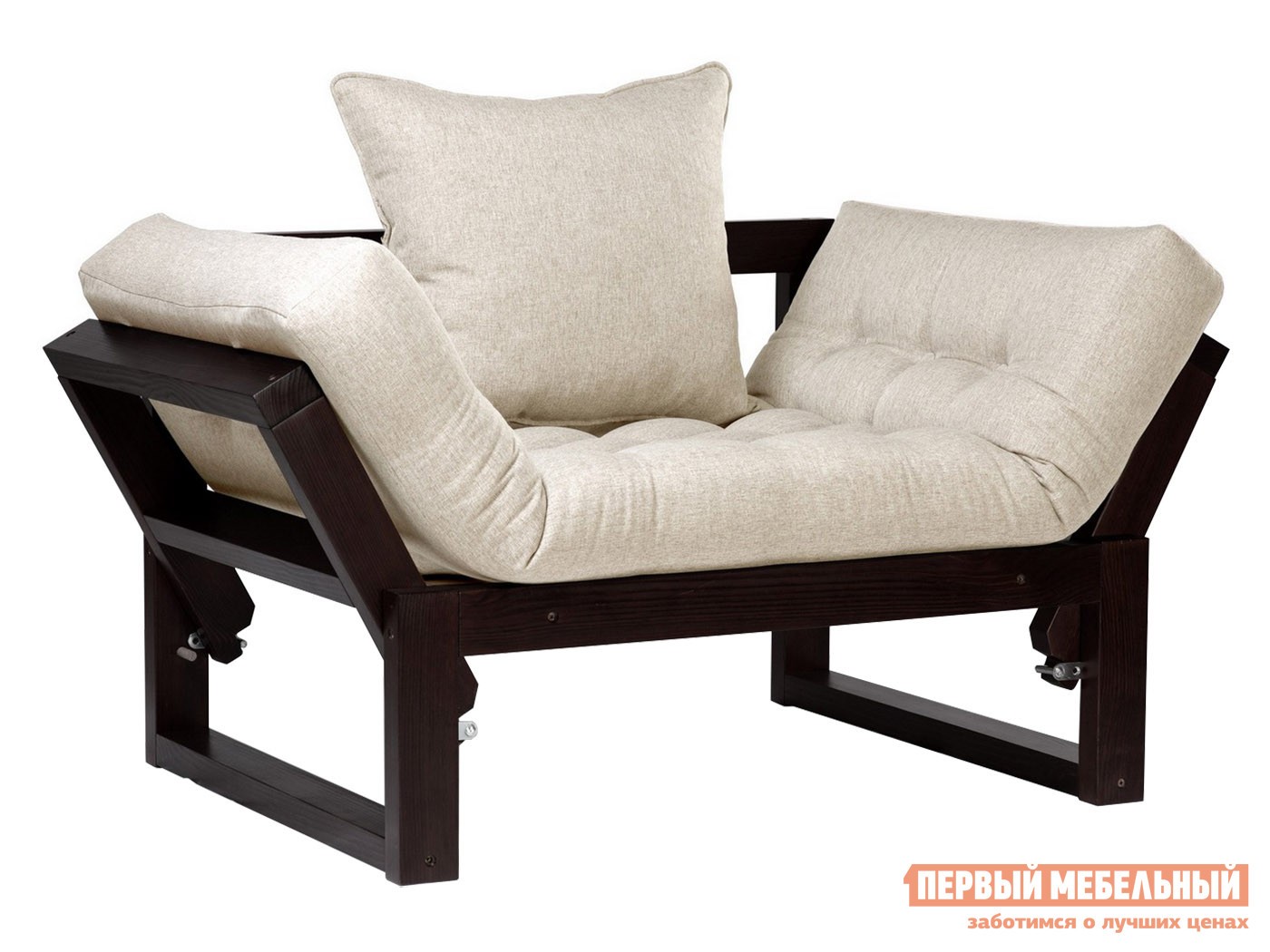 Кресло  Амбер Венге, Белый, рогожка