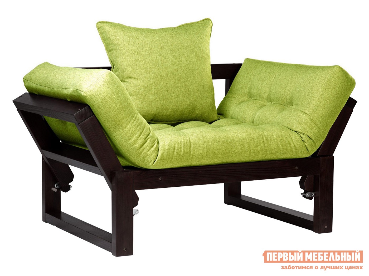 Кресло  Амбер Венге, Зеленый, рогожка