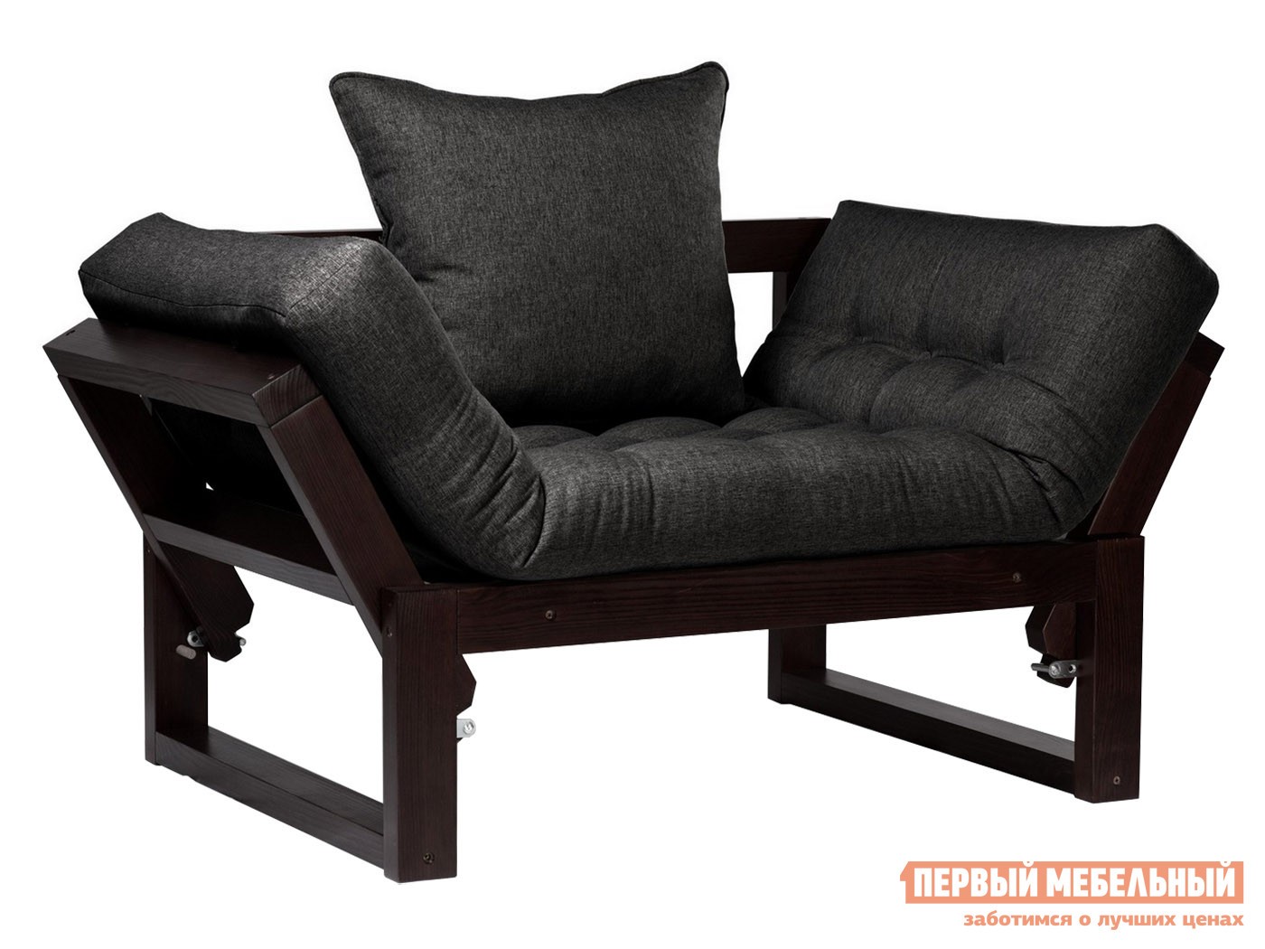 Кресло  Амбер Венге, Черный, рогожка