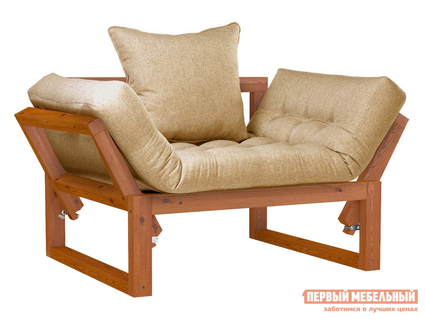 Кресло  Амбер Вишня, Бежевый, рогожка