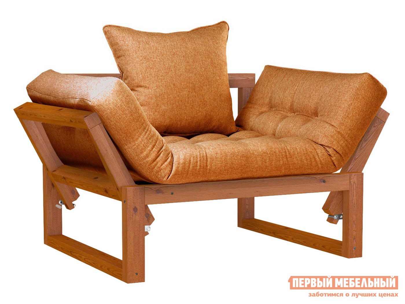 Кресло  Амбер Вишня, Оранжевый, рогожка