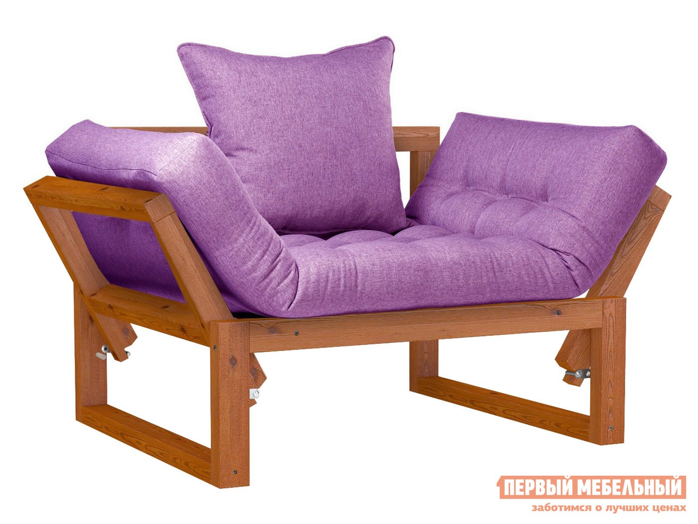 Кресло  Амбер Вишня, Фиолетовый, рогожка