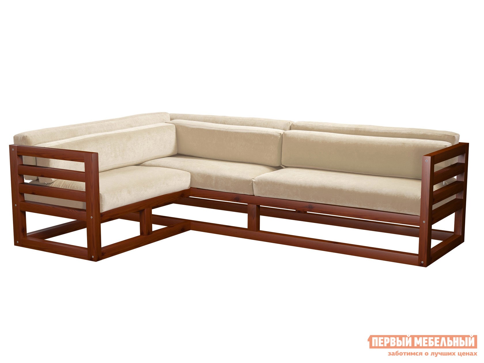 Угловой диван  Магнус Вишня, Белый, вельвет, Левая