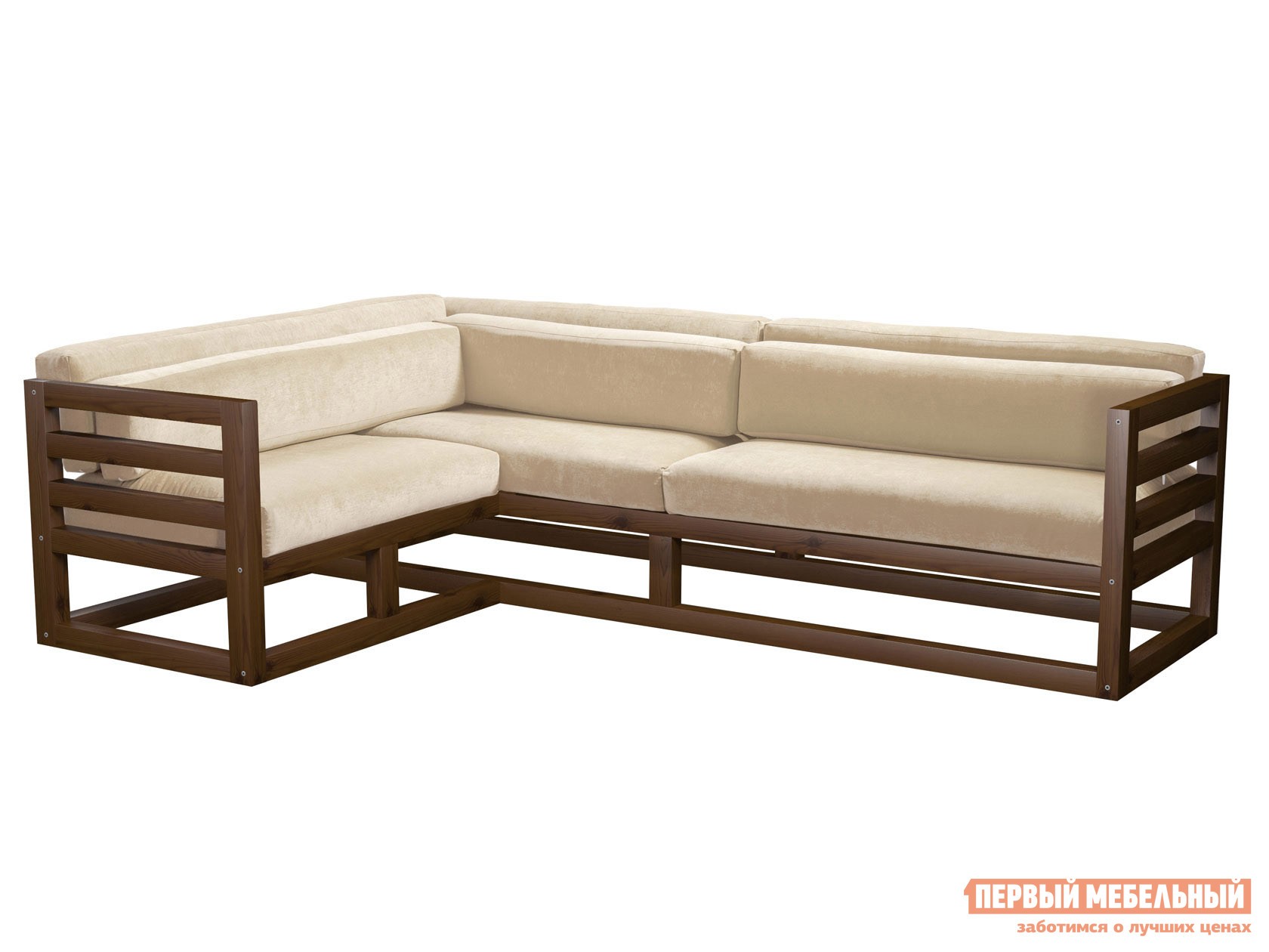 Угловой диван  Магнус Орех, Белый, вельвет, Левая