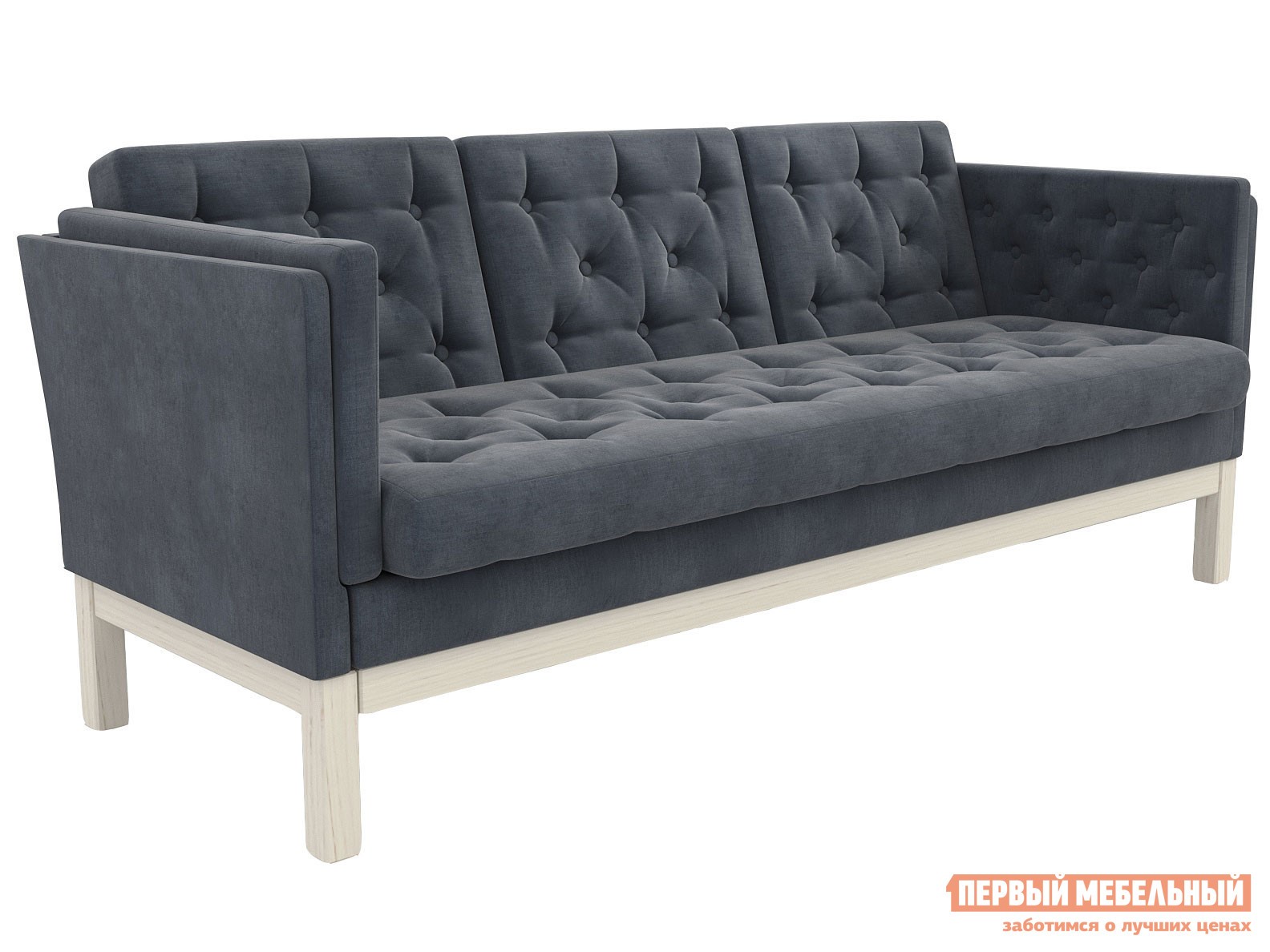 Прямой диван  Айверс Дуб / Серый, шенилл
