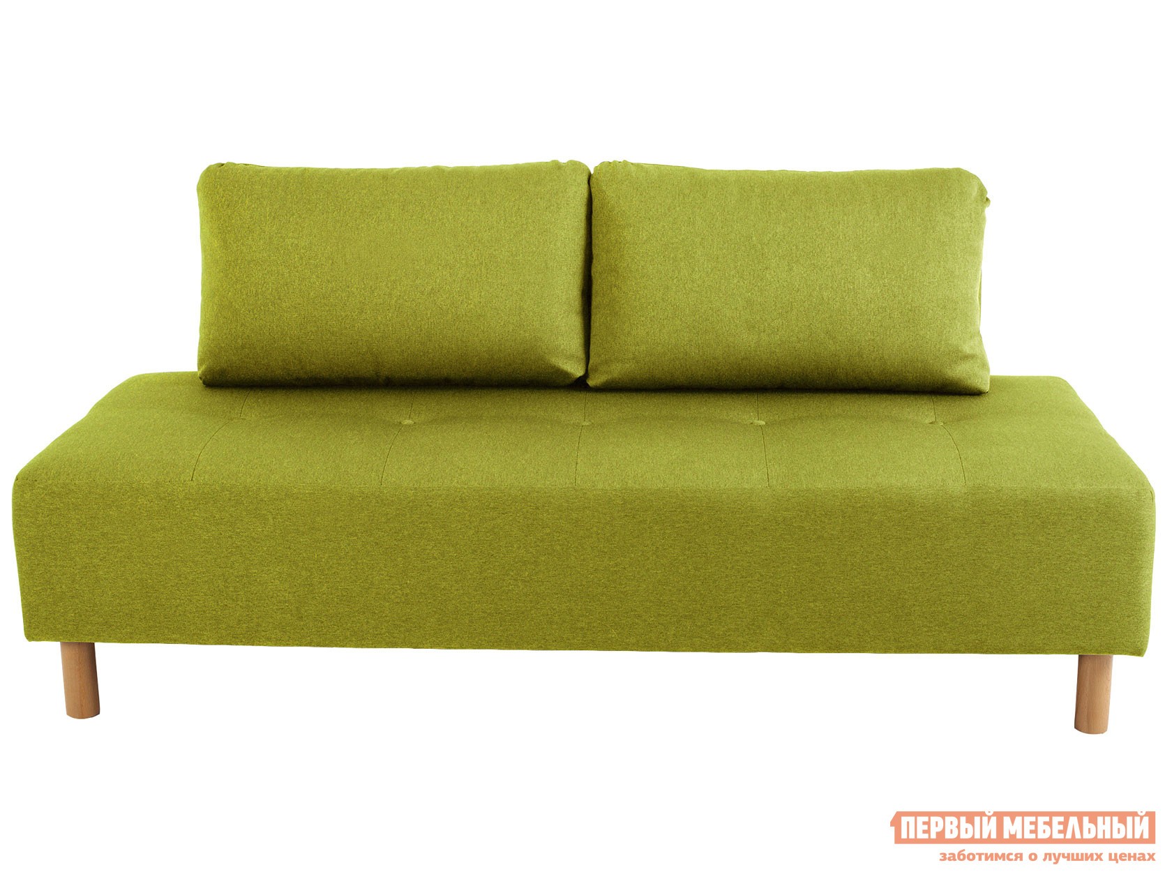 Прямой диван  Свельд Зеленый, рогожка