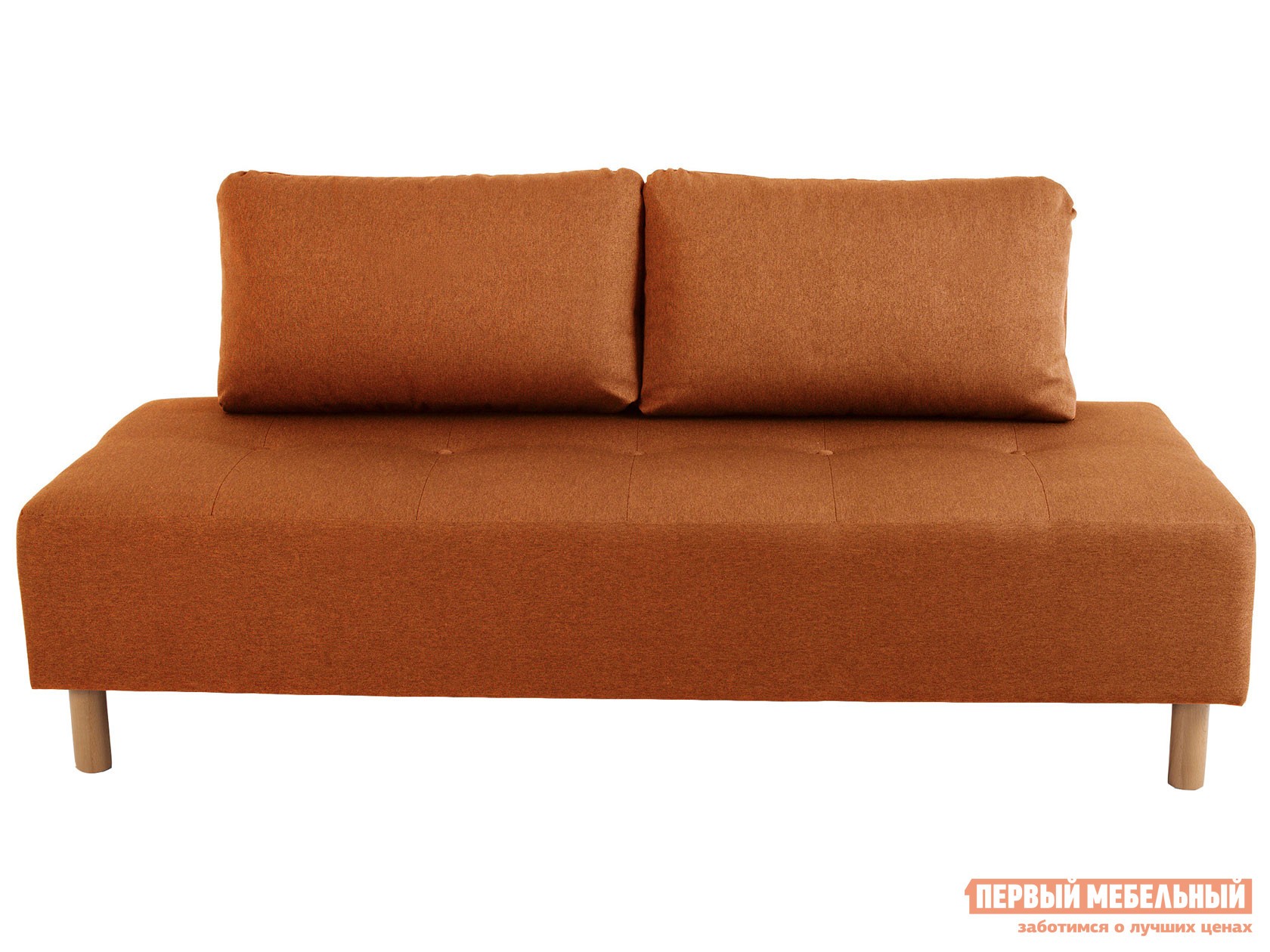 Прямой диван  Свельд Оранжевый, рогожка