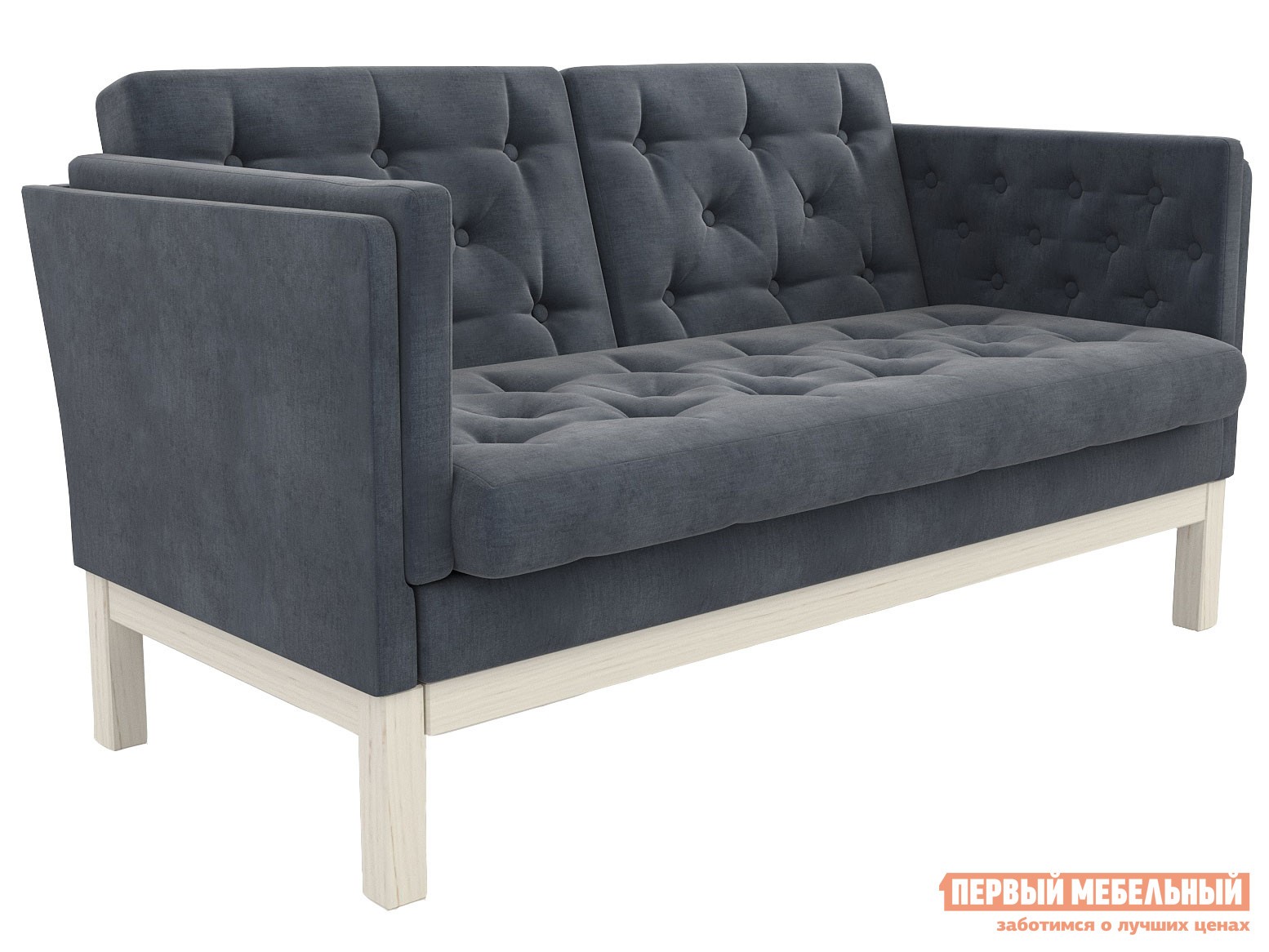 Прямой диван  Айверс Мини Дуб / Серый, шенилл