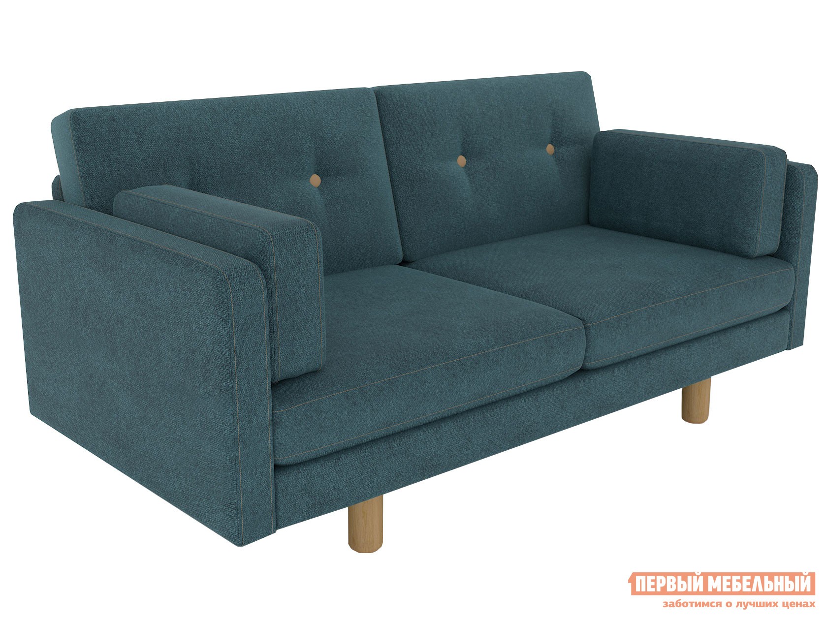 Прямой диван  Ингвар Мини Океан, велюр