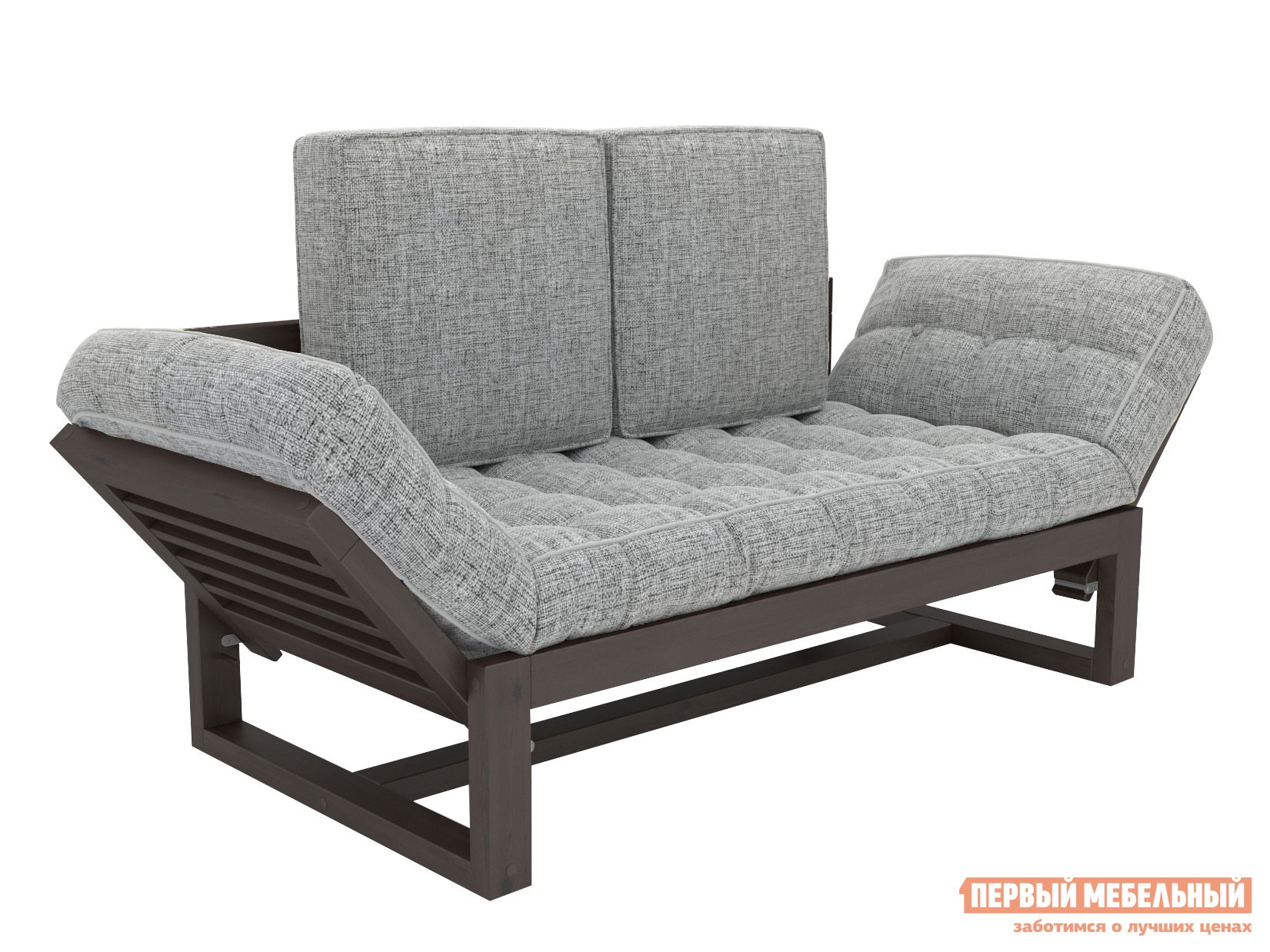 Прямой диван  Балтик Венге, Серый, рогожка