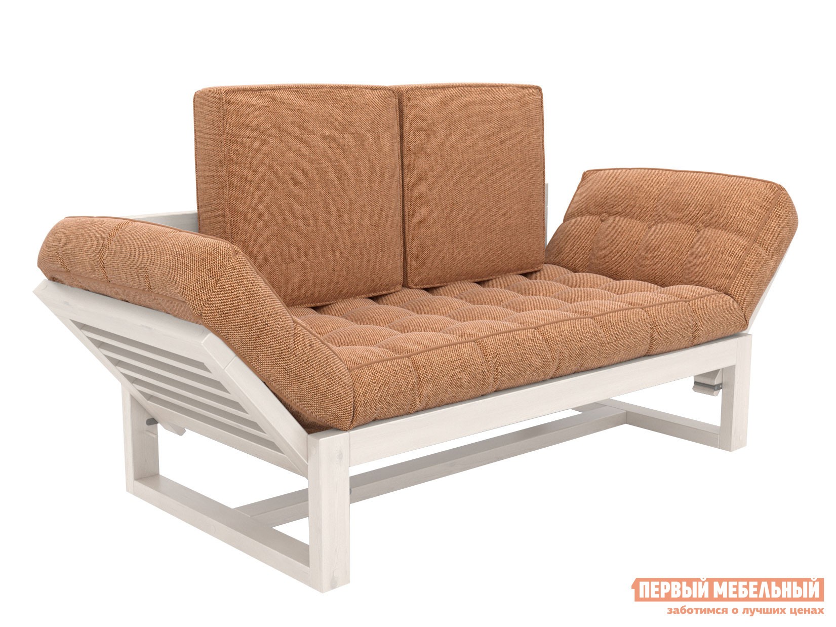 Прямой диван  Балтик Дуб беленый, Коричневый, рогожка