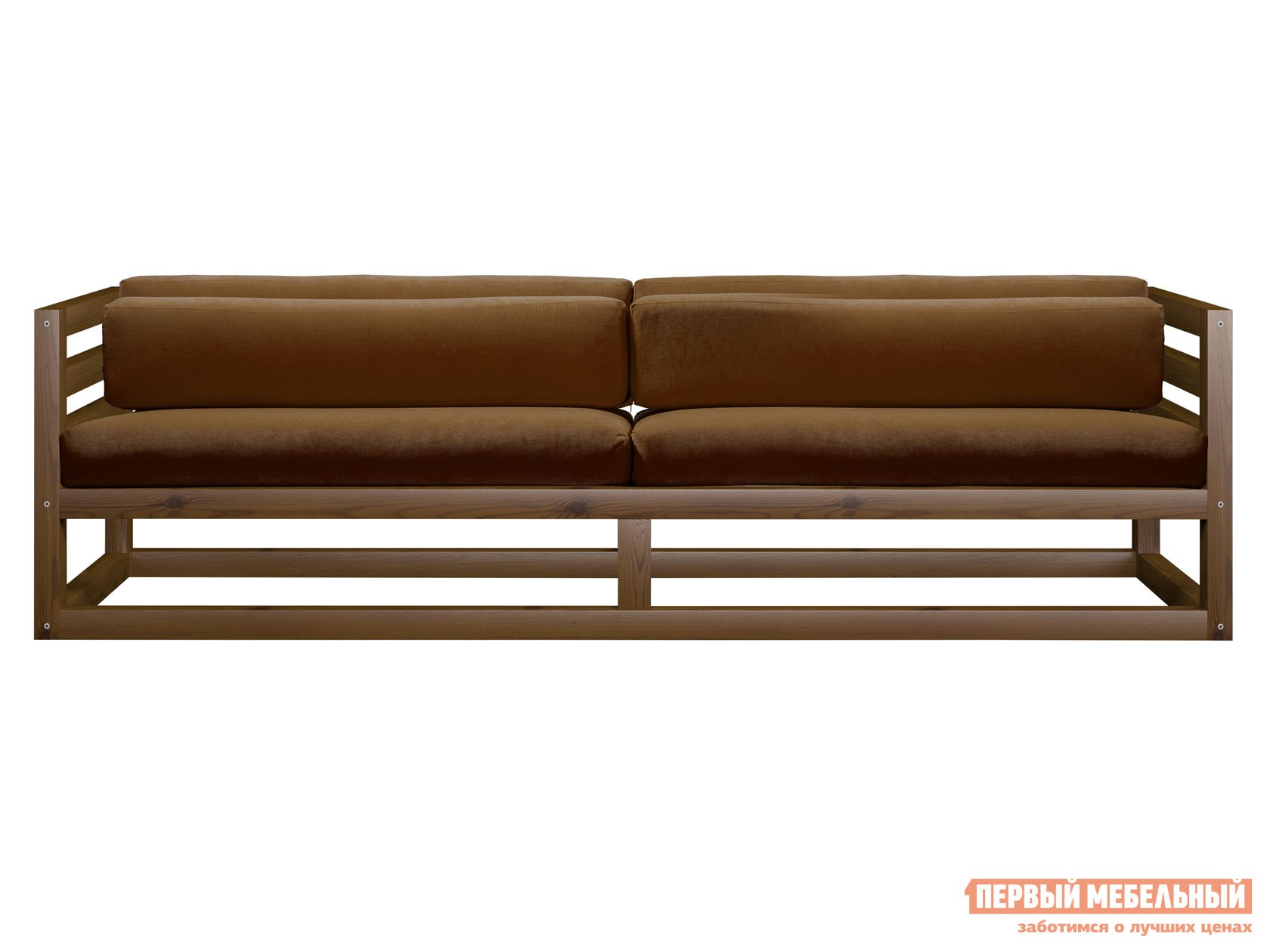 Прямой диван  Магнус Орех, Коричневый, вельвет