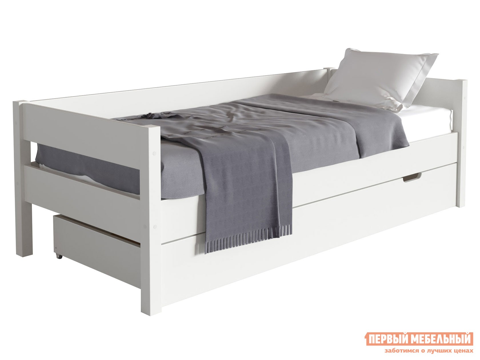 Детская кровать  Алекса Белый, 80х160 см