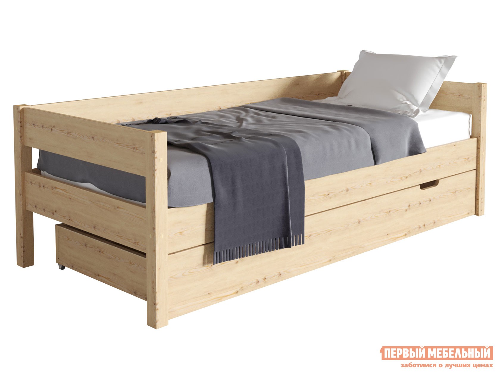 Детская кровать  Алекса Сосна натуральная, 80х190