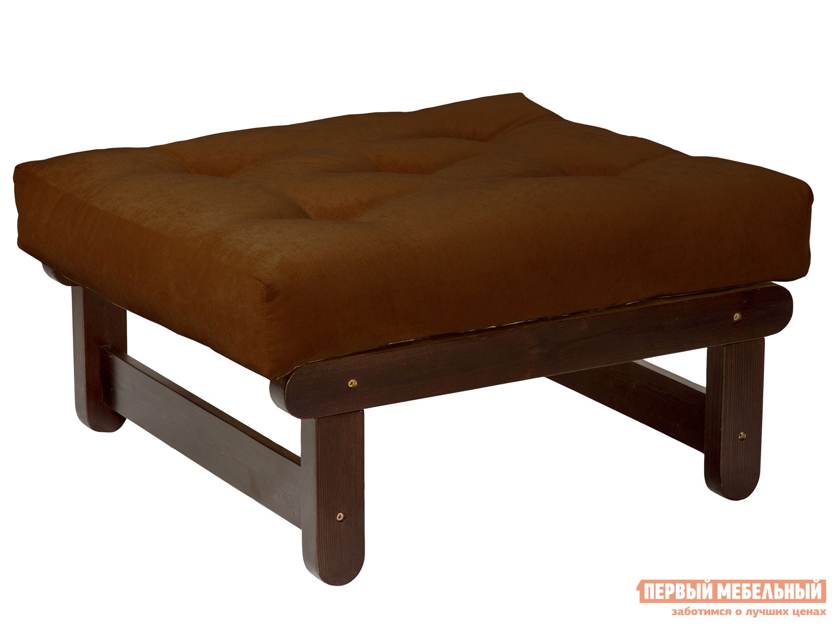 Пуфик  Сламбер П Орех, Коричневый, вельвет