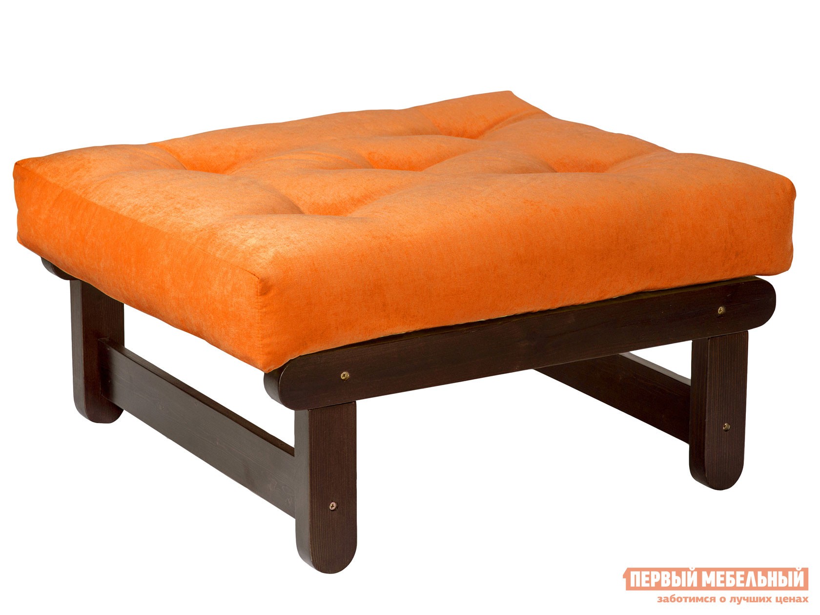 Пуфик  Сламбер П Орех, Оранжевый, вельвет