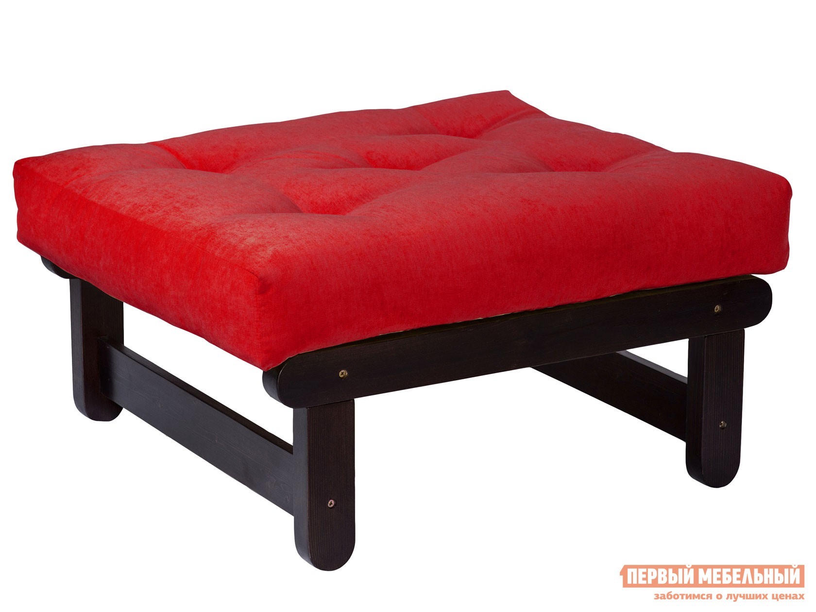 Пуфик  Сламбер П Венге, Красный, вельвет