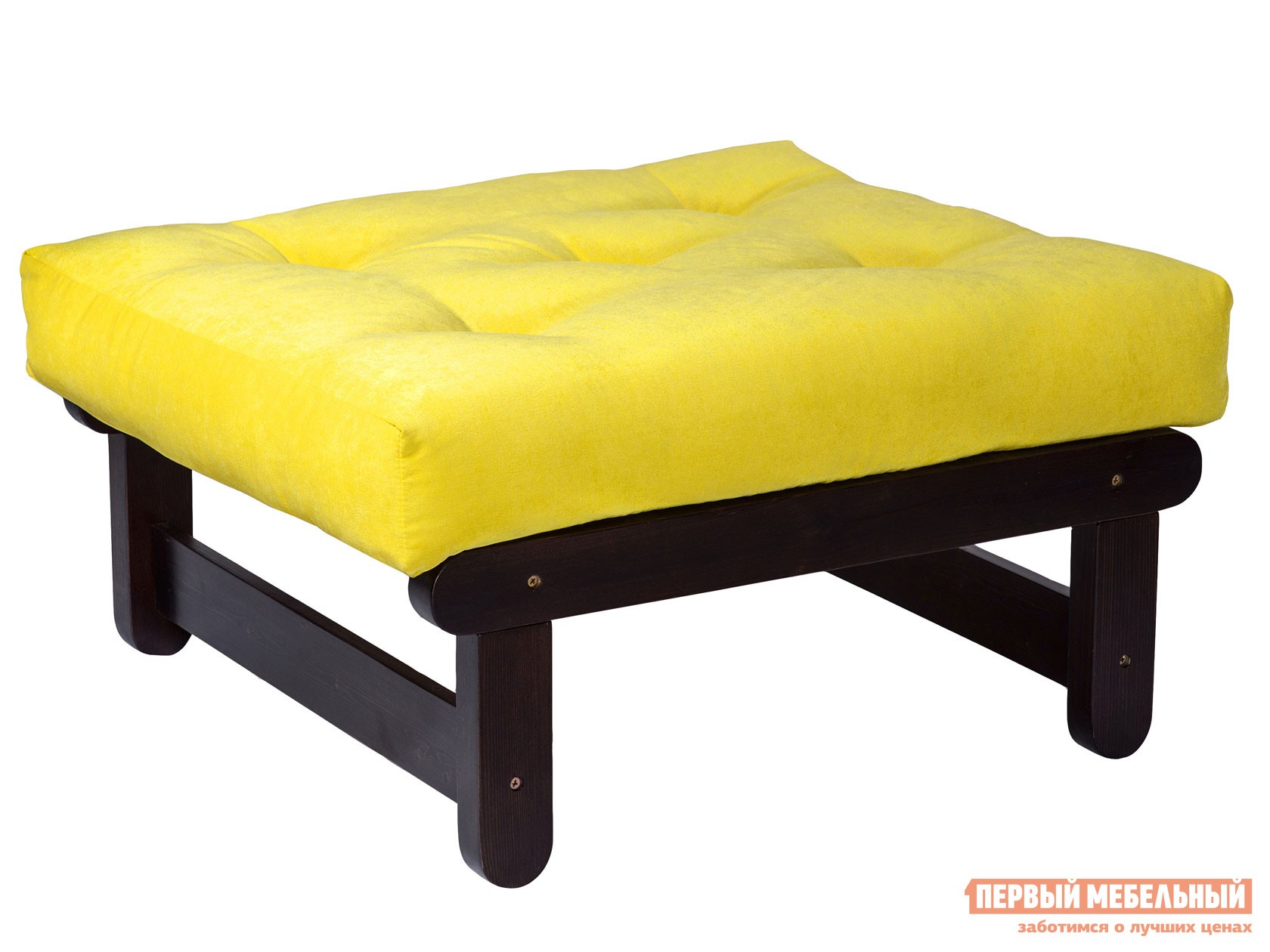 Пуфик  Сламбер П Венге, Лимонный, вельвет