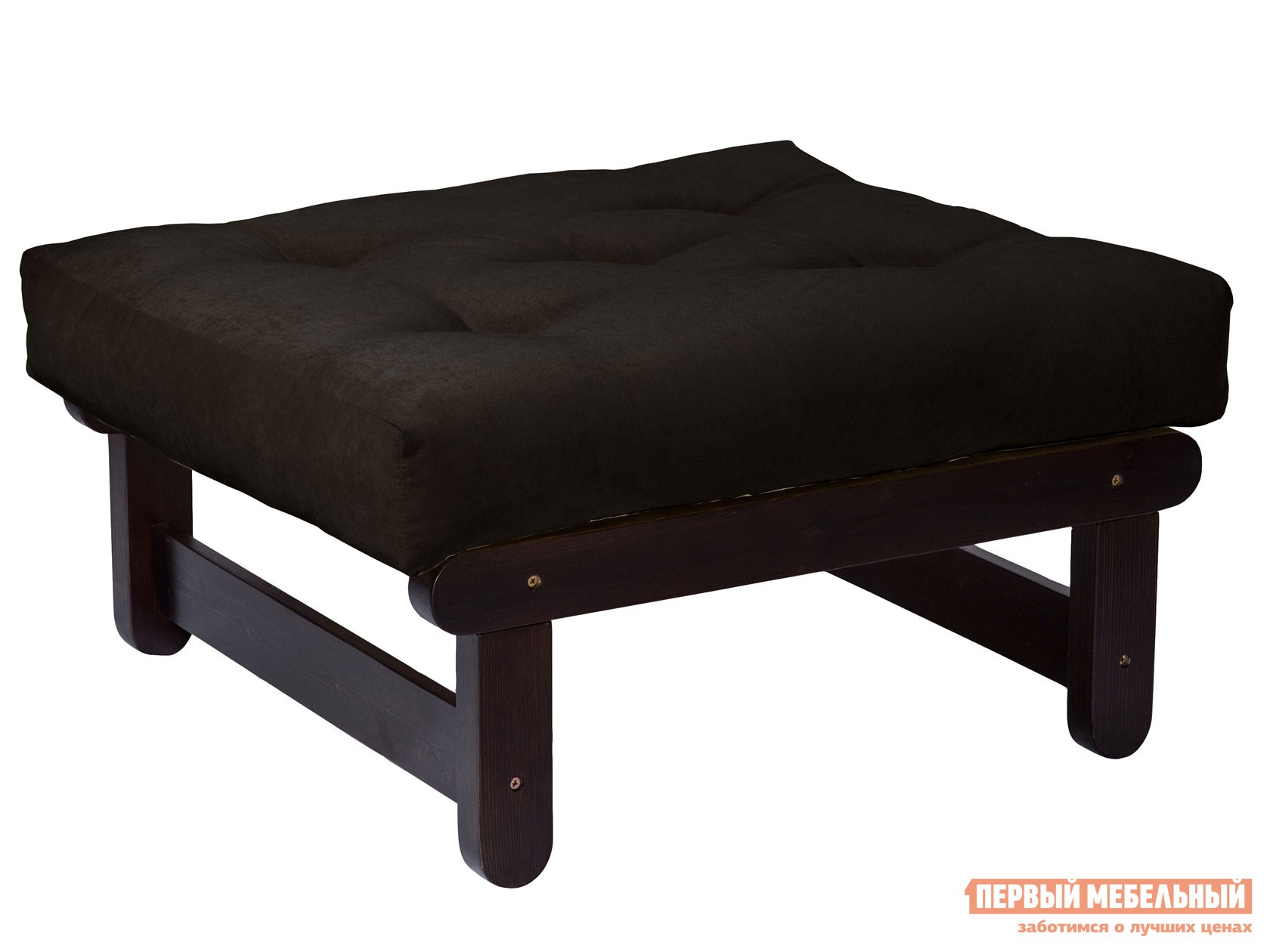 Пуфик  Сламбер П Венге, Черный, вельвет