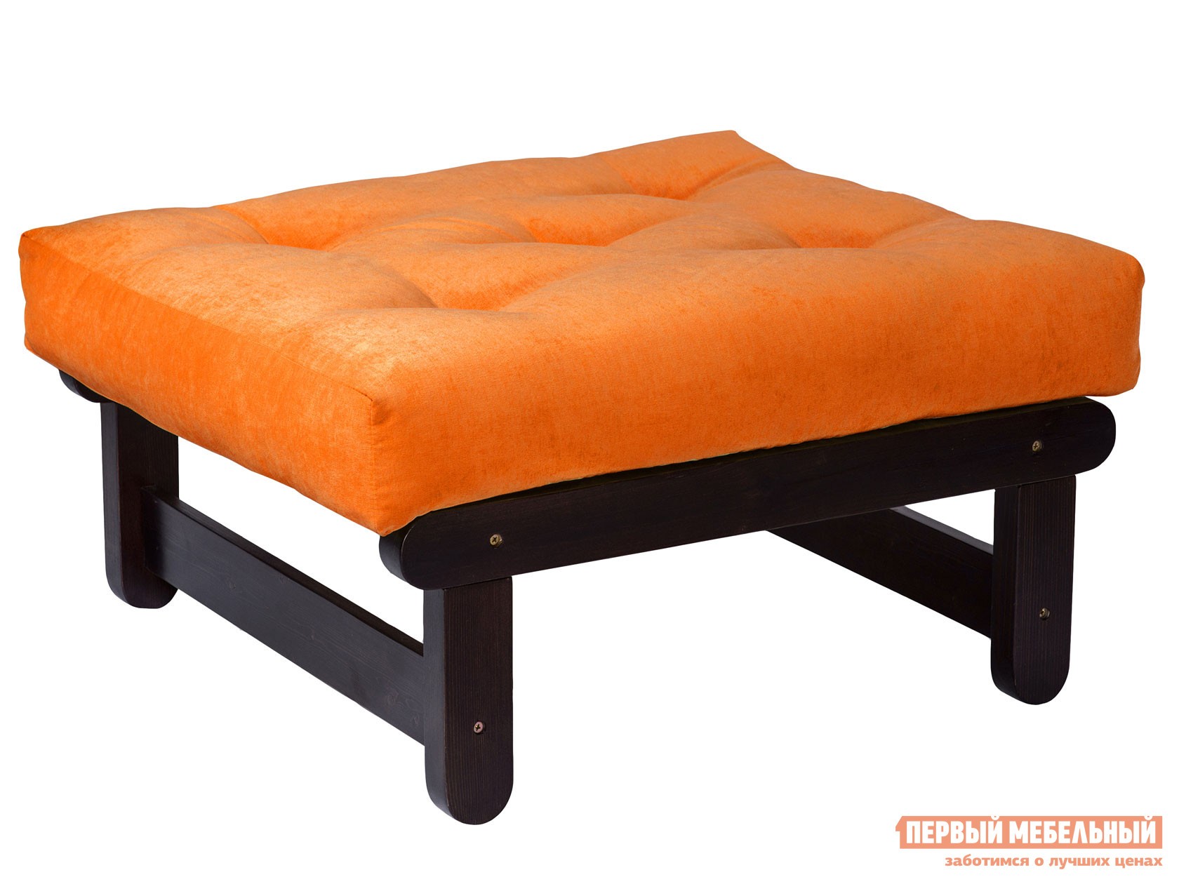 Пуфик  Сламбер П Венге, Оранжевый, вельвет