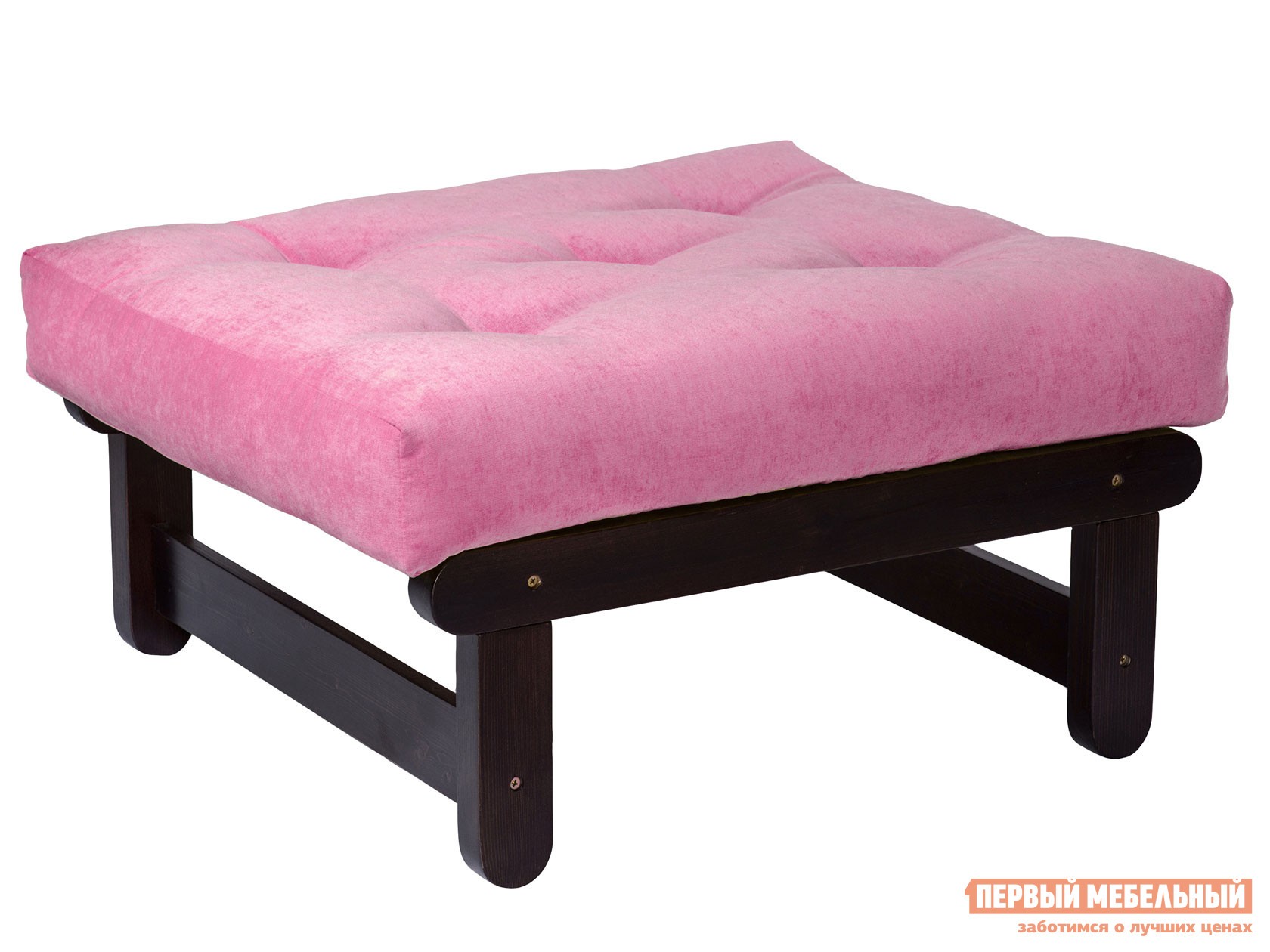 Пуфик  Сламбер П Венге, Розовый, вельвет