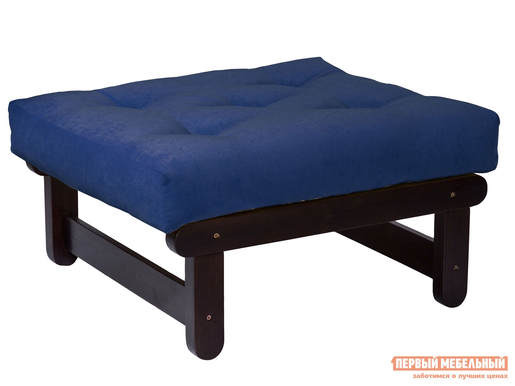 Пуфик  Сламбер П Венге, Синий, вельвет