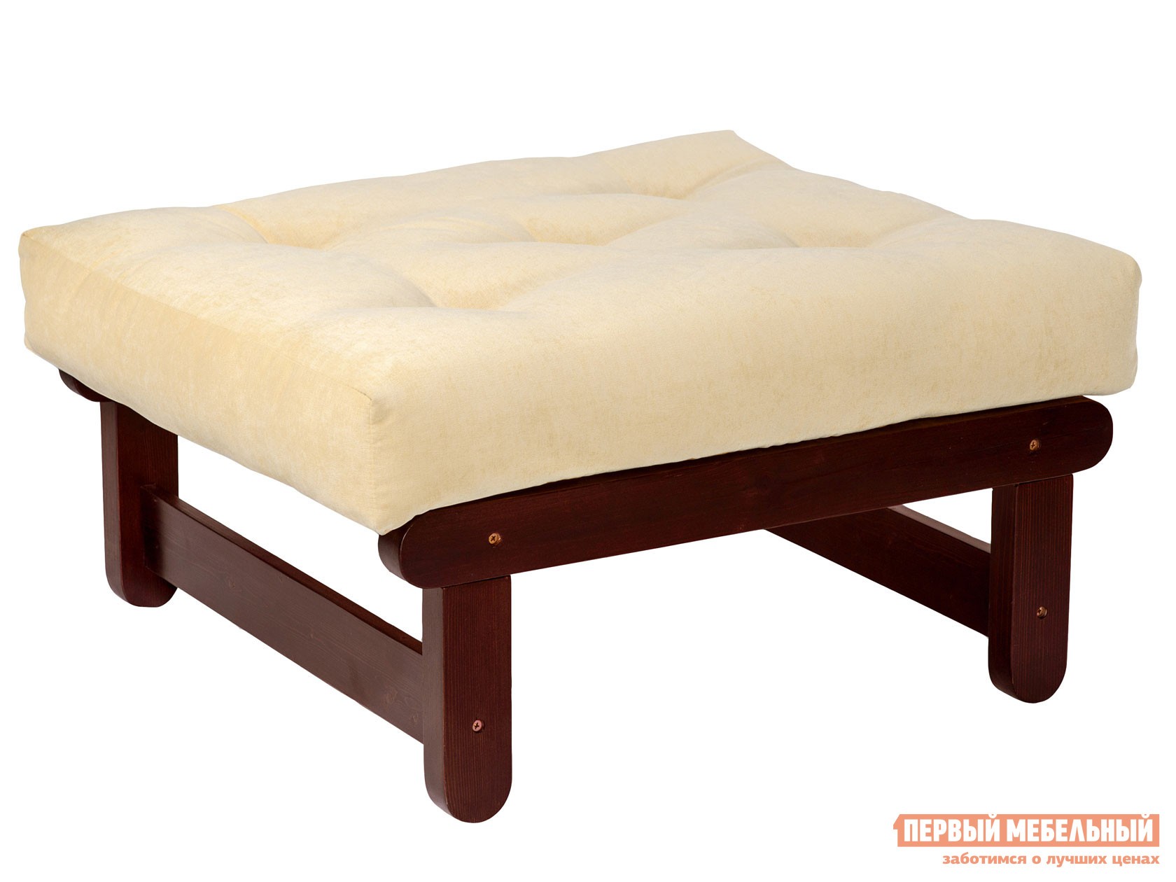 Пуфик  Сламбер П Вишня, Белый, вельвет