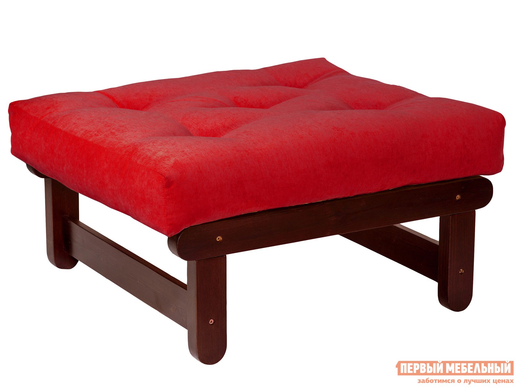 Пуфик  Сламбер П Вишня, Красный, вельвет