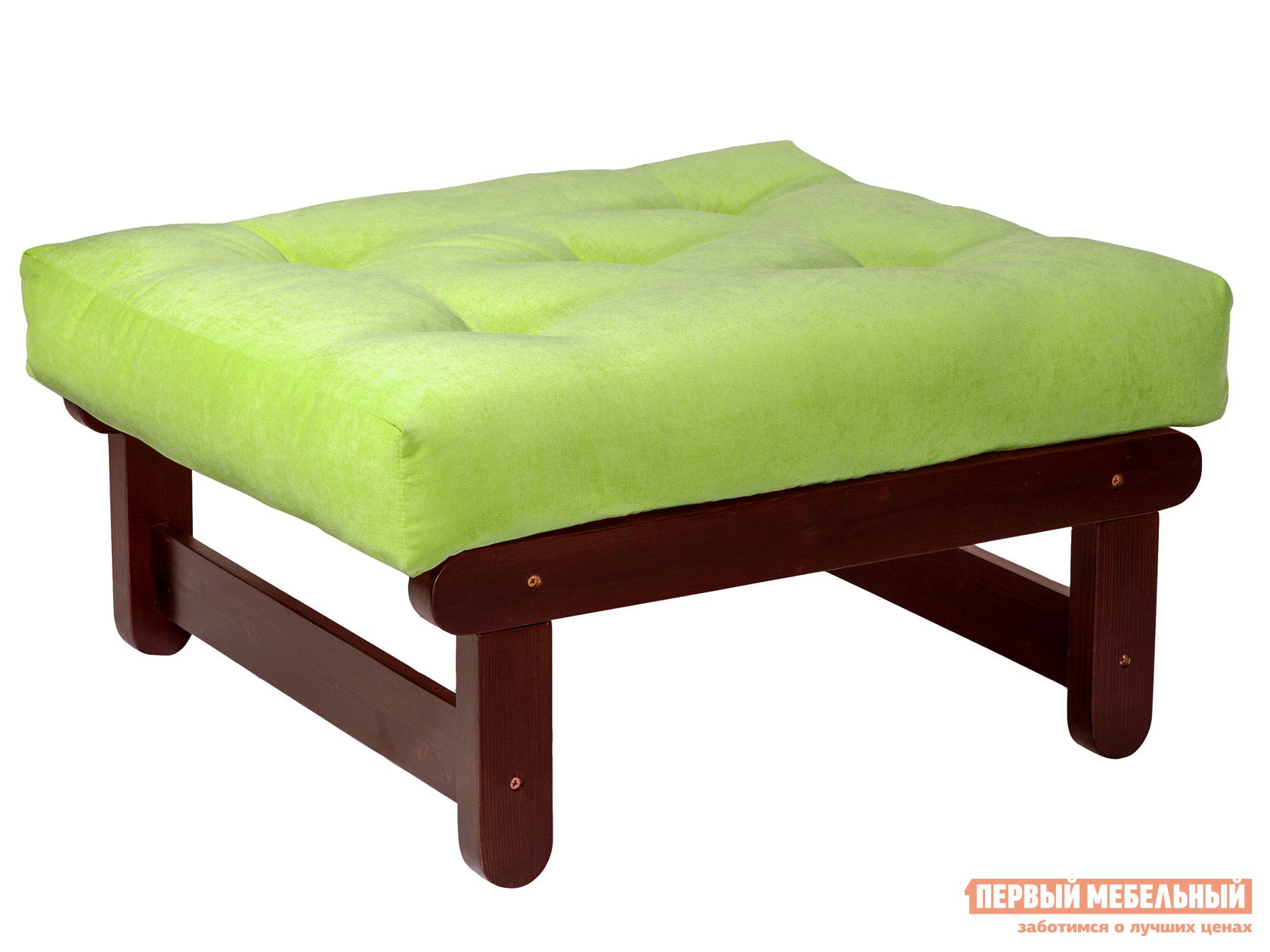 Пуфик  Сламбер П Вишня, Салатовый, вельвет