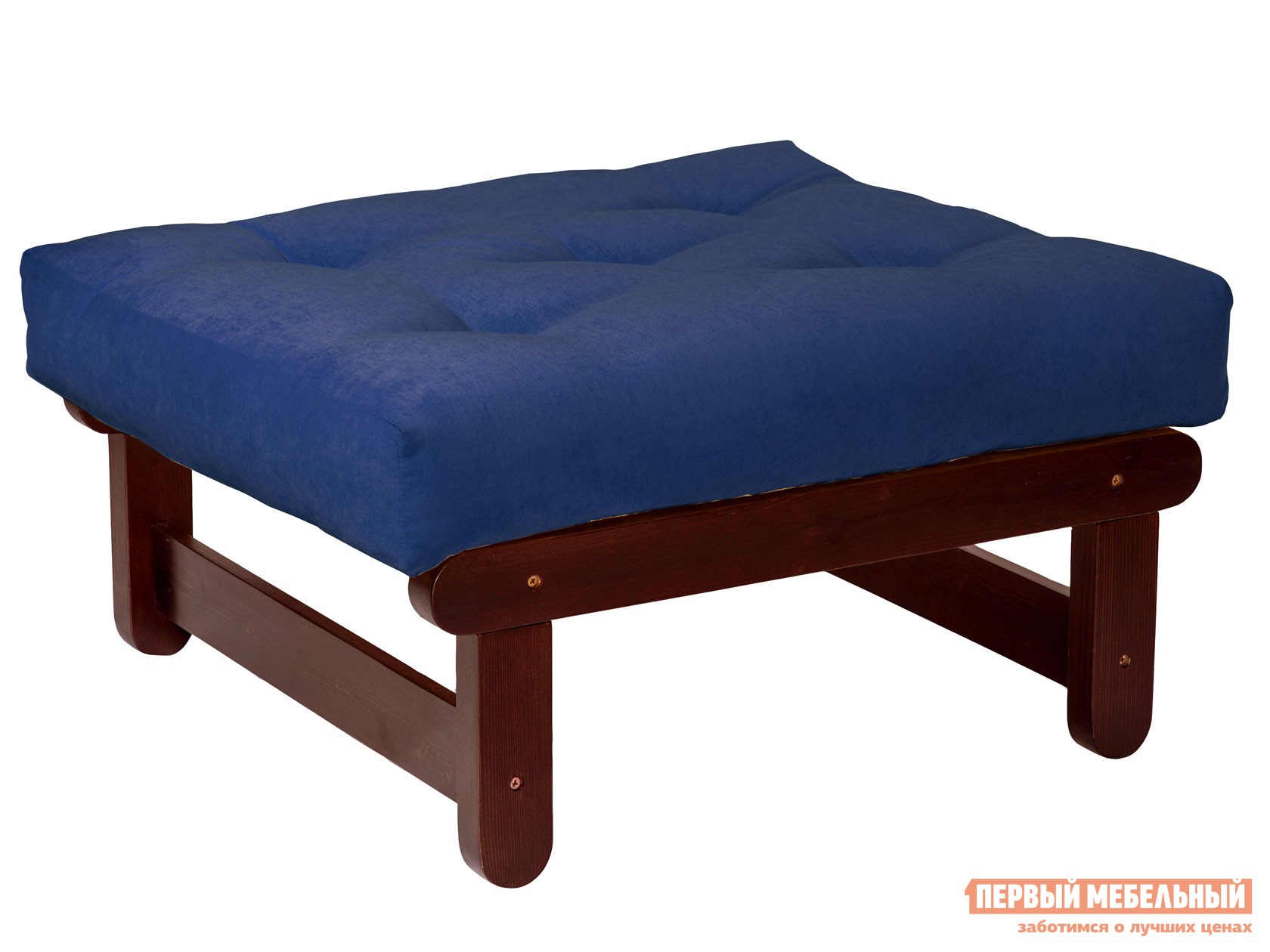 Пуфик  Сламбер П Вишня, Синий, вельвет