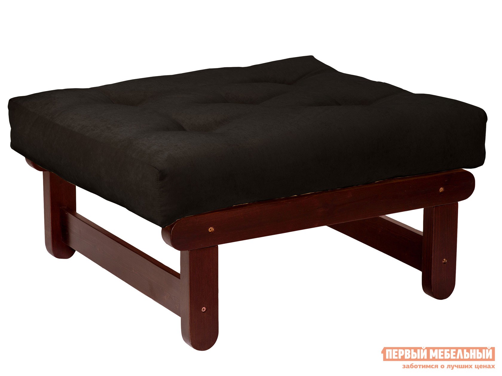 Пуфик  Сламбер П Вишня, Черный, вельвет